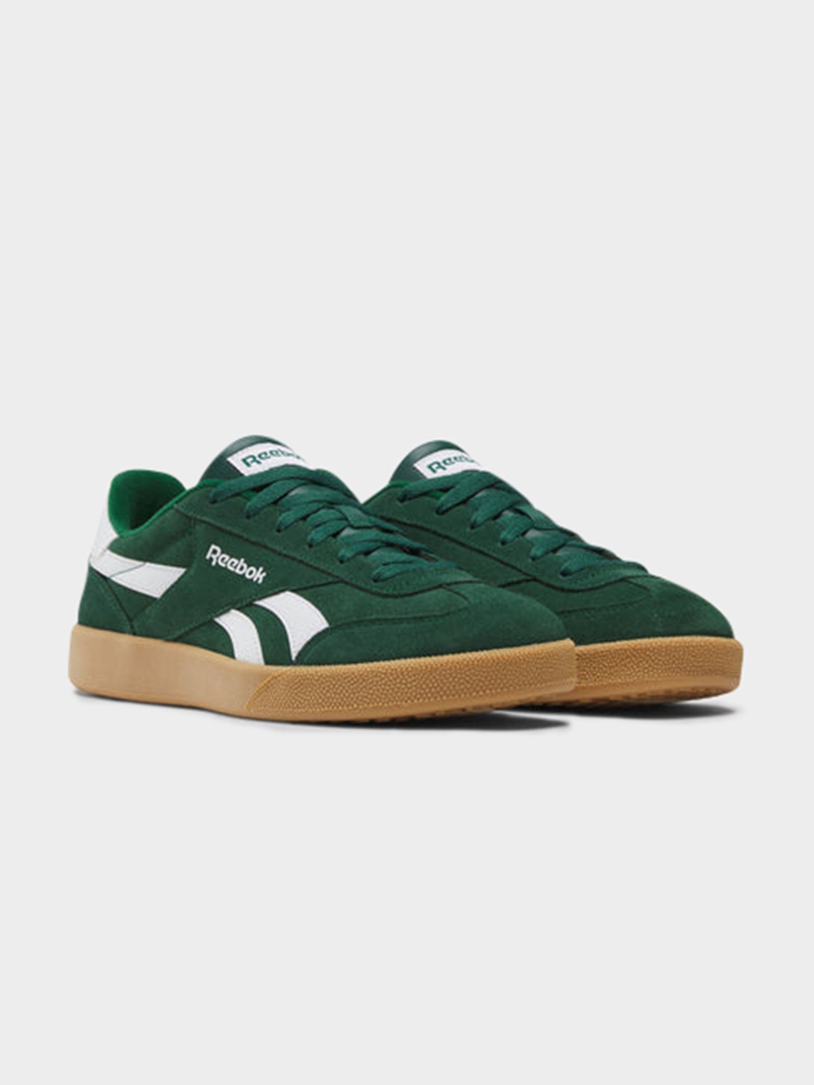 Reebok Smash Edge In Dark Green & White