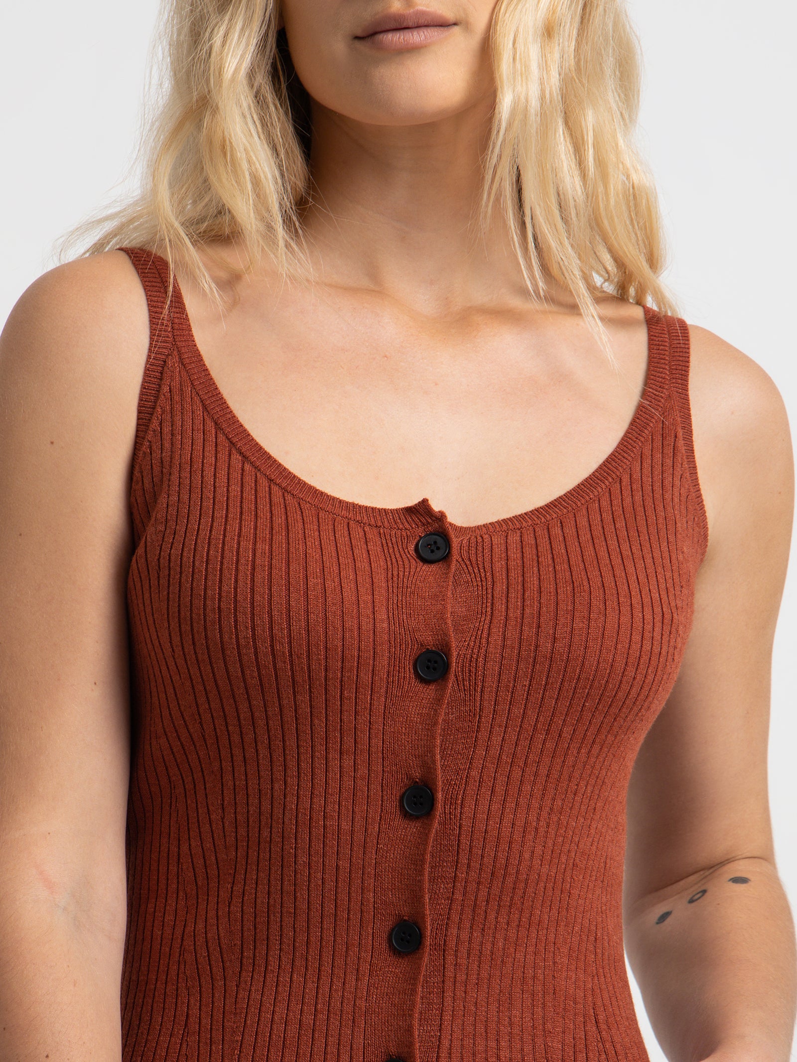 Malo Knit Dress in Sienna