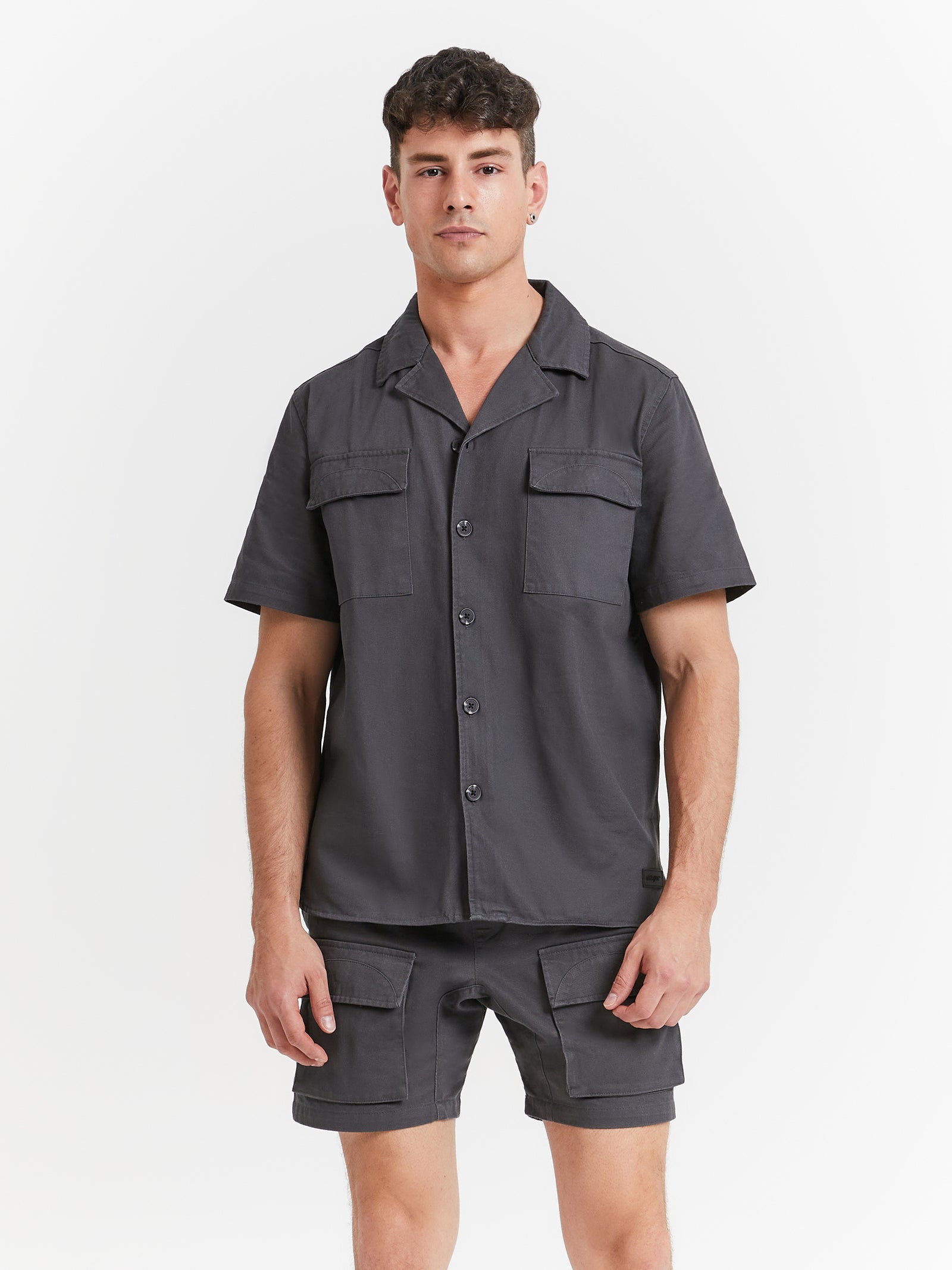 Pacific Short Sleeve Shirt in Slate