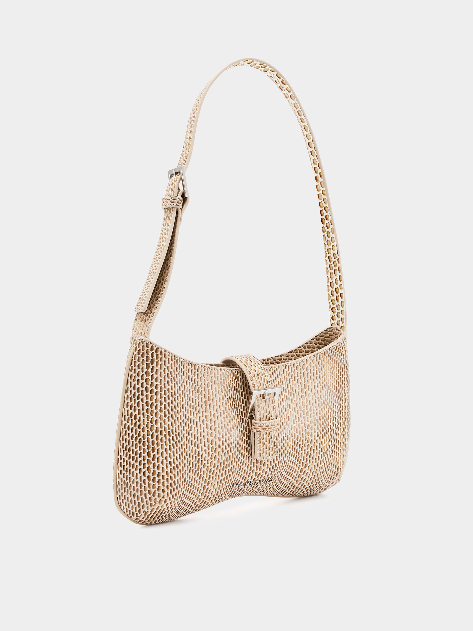 The Rose Short Strap Shoulder Bag in Snake