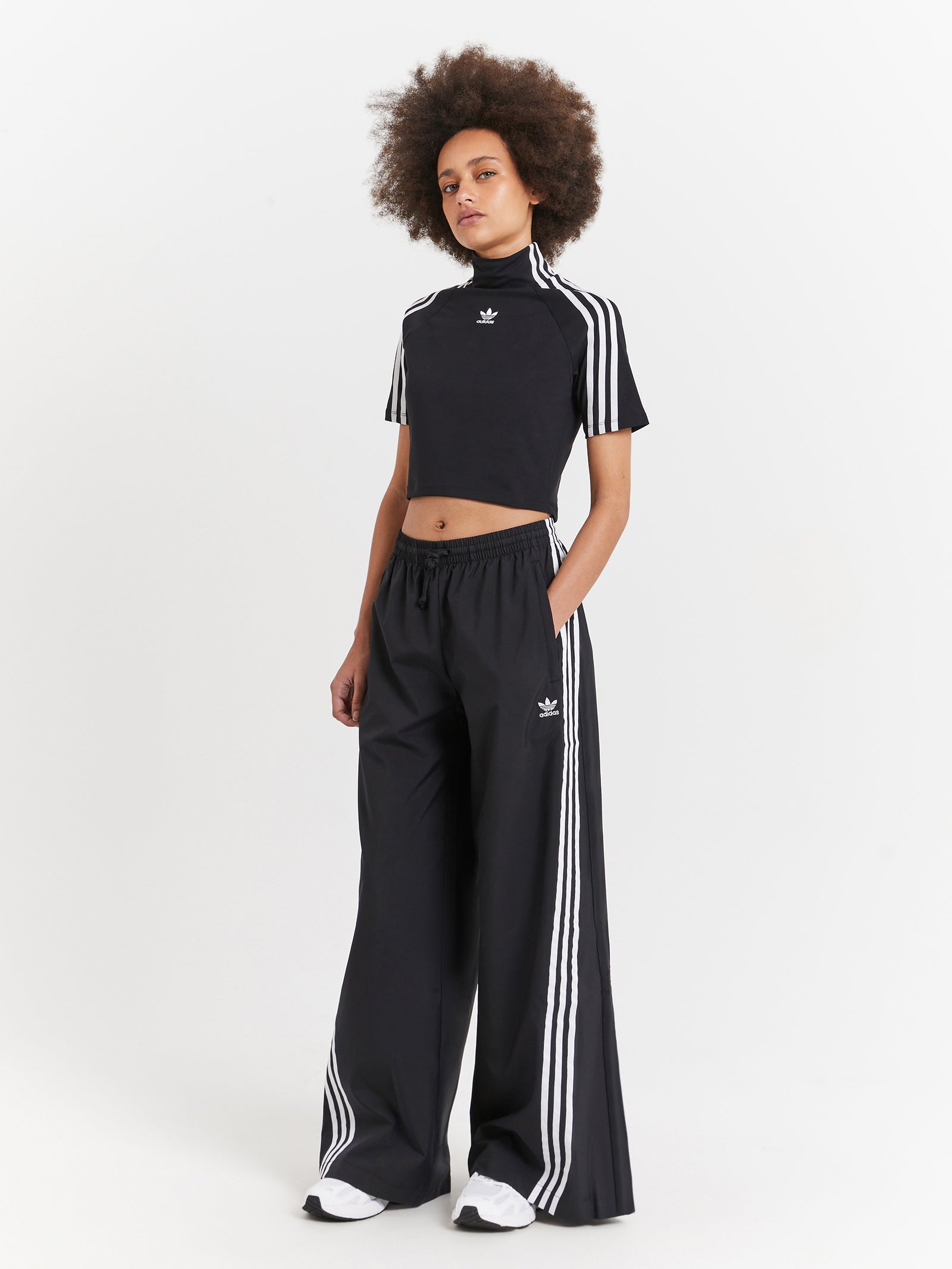 Adilenium Oversized Track Pants in Black