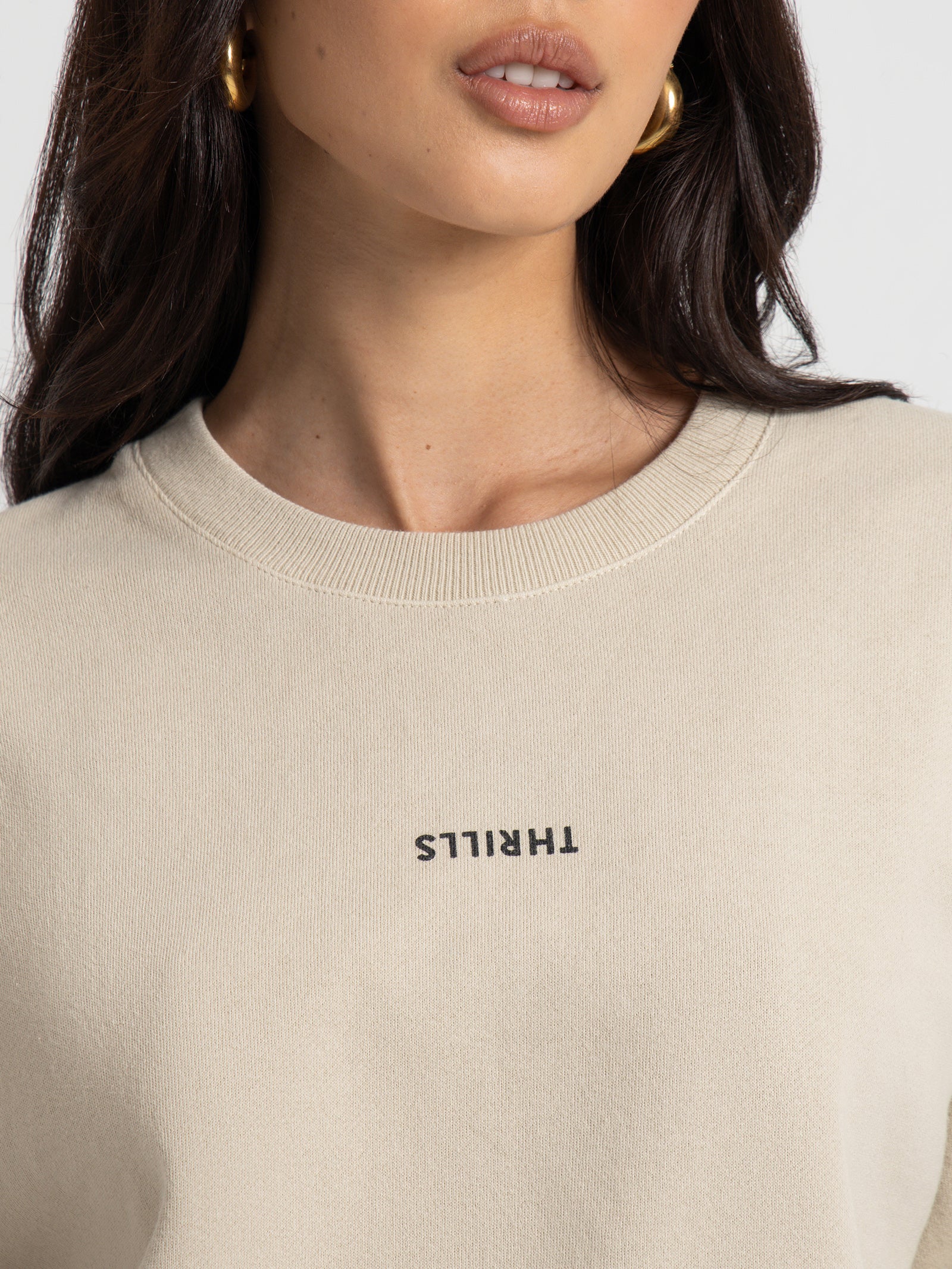 Minimal Slouch Crew in Oatmeal