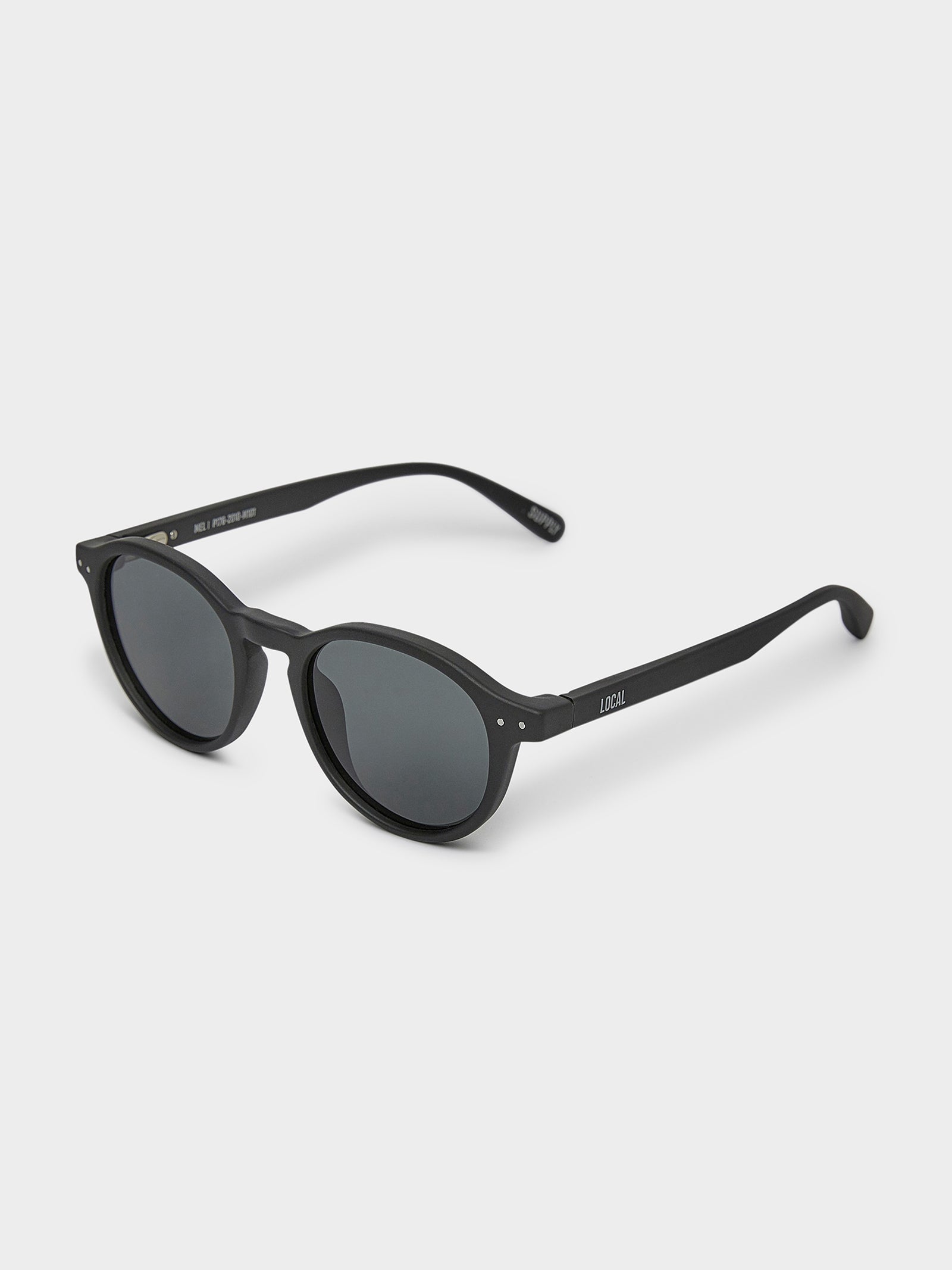 Mel Matte Sunglasses in Beige & Dark Green