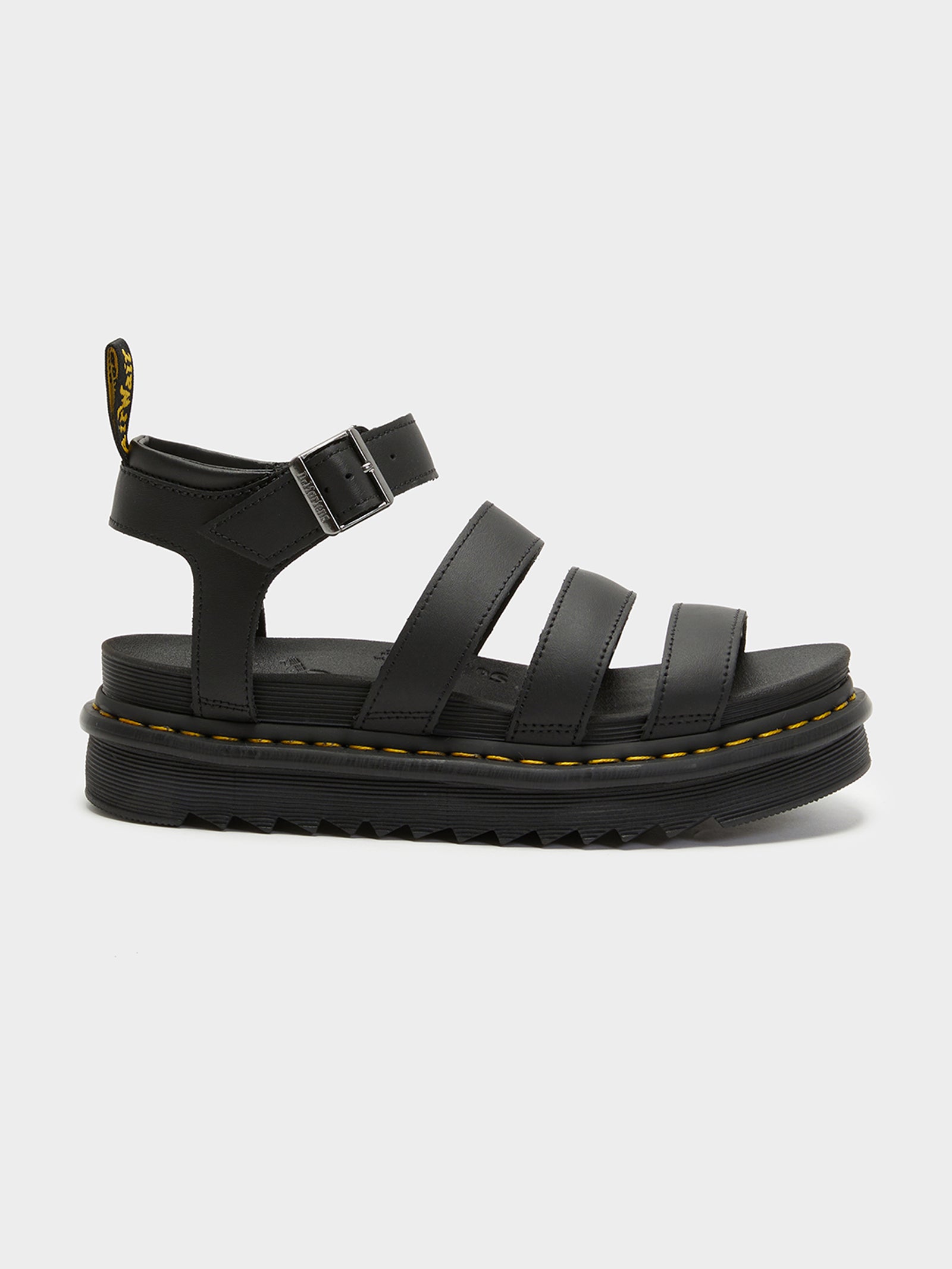 Blaire 3 Strap Sandals in Black