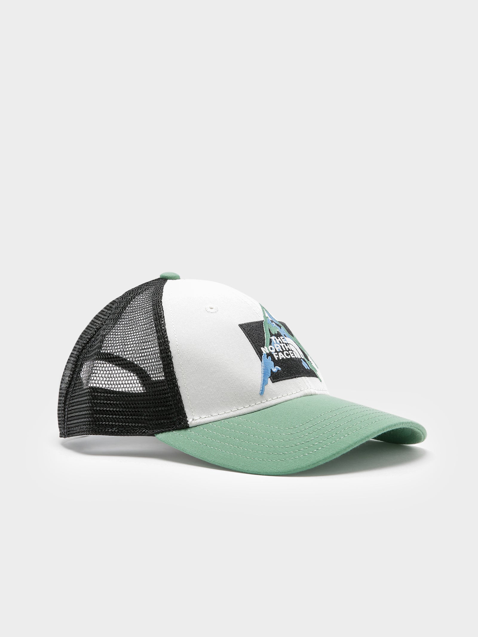 Mudder Trucker Cap in White & Green