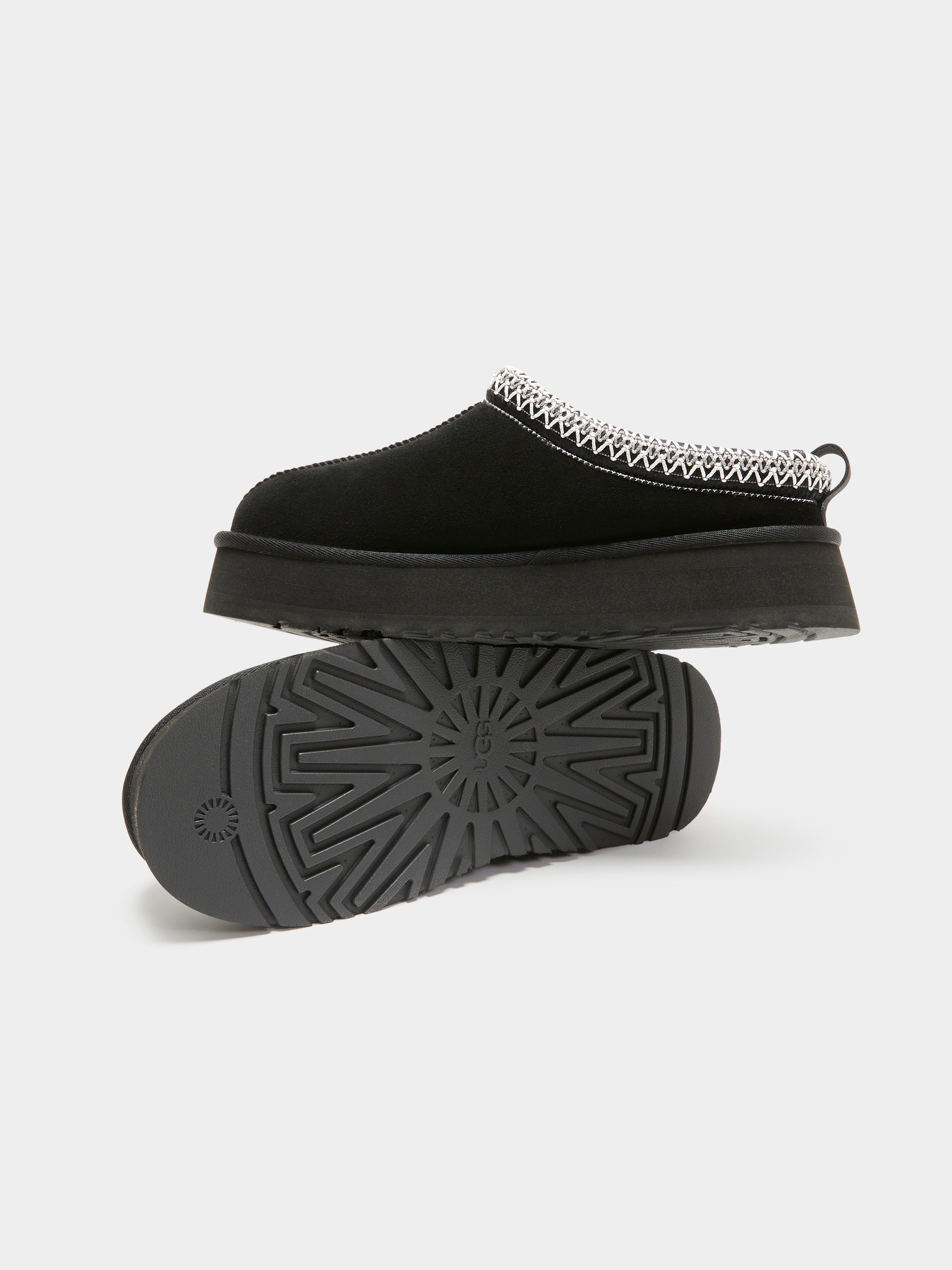 Womens Tazz Platform Slip-On Shoes in Black