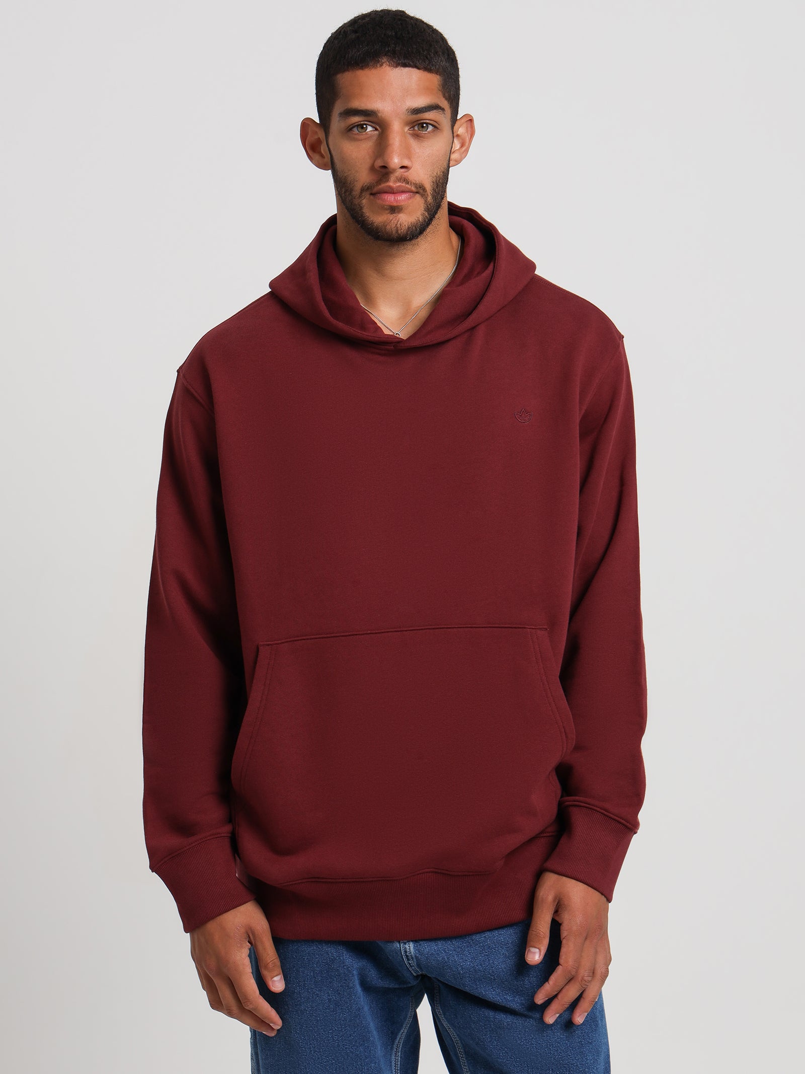 Adicolor Contempo French Terry Hoodie in Shadow Red