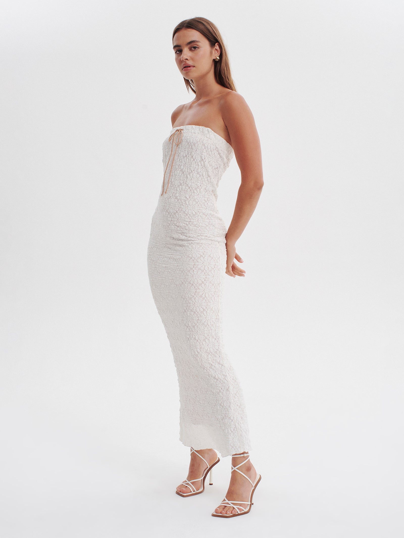 Soulmates Strapless Dress in White