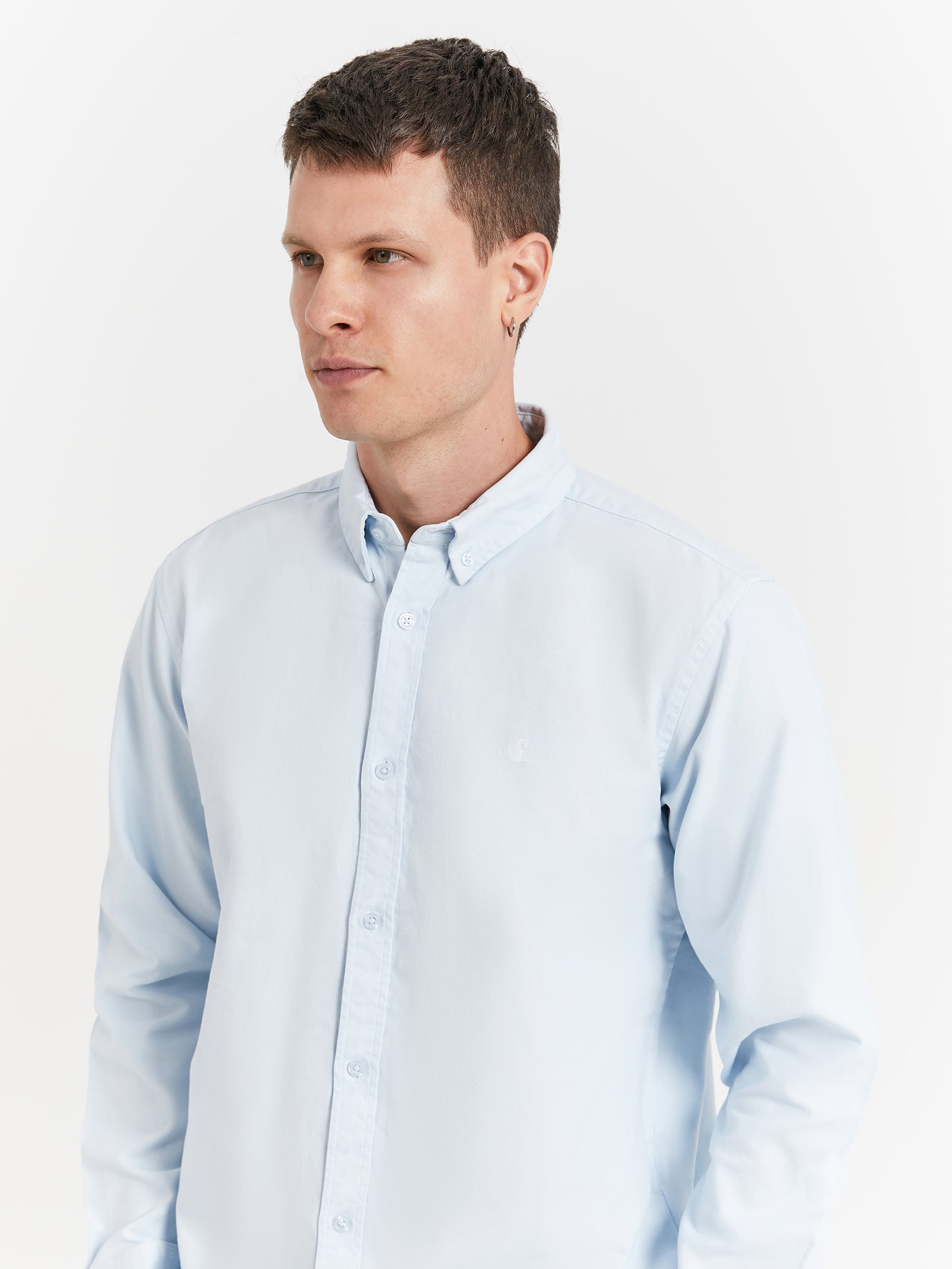 Long Sleeve Bolton Shirt in Icarus Blue