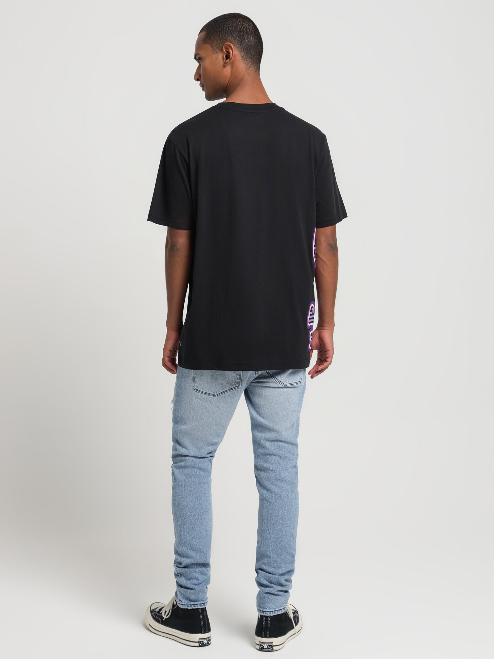 Dammes Graphic T-Shirt in Black