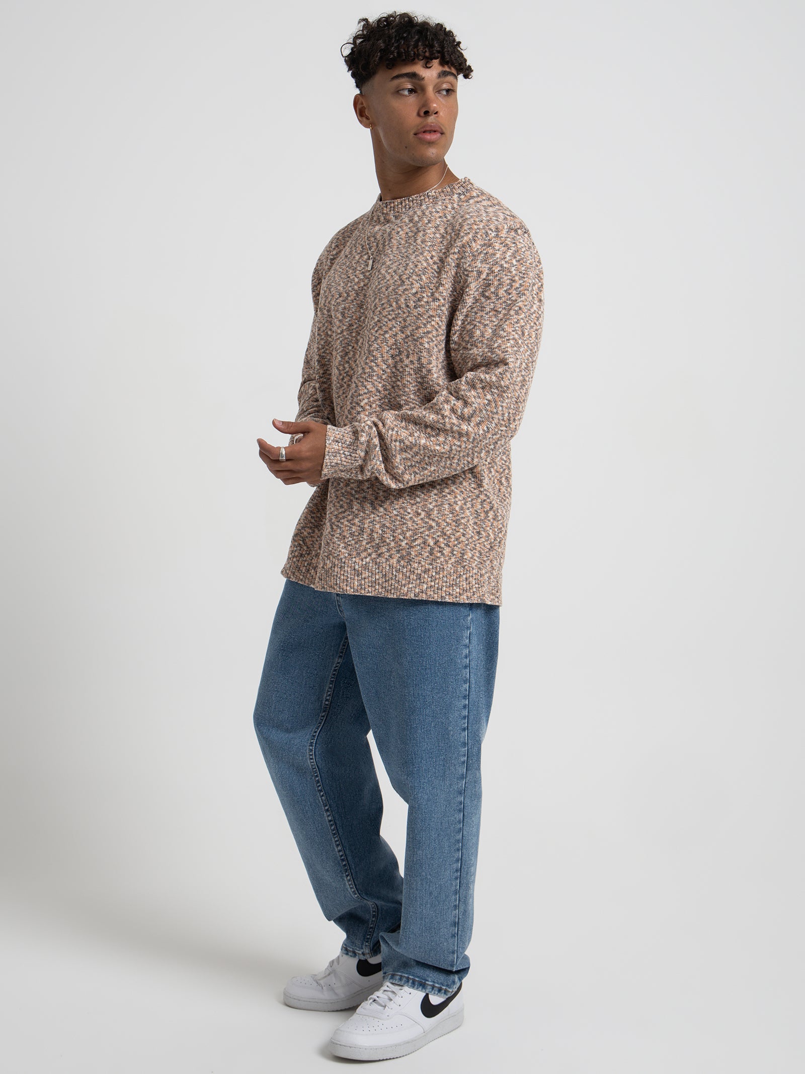 Iris Crew Knit in Beige