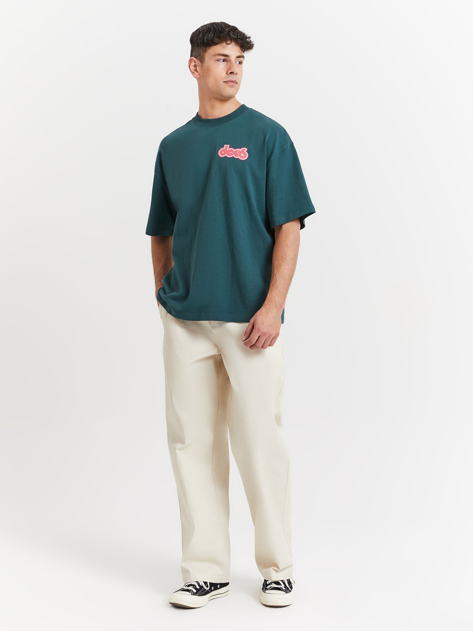 Power Roots T-Shirt in Trek Green