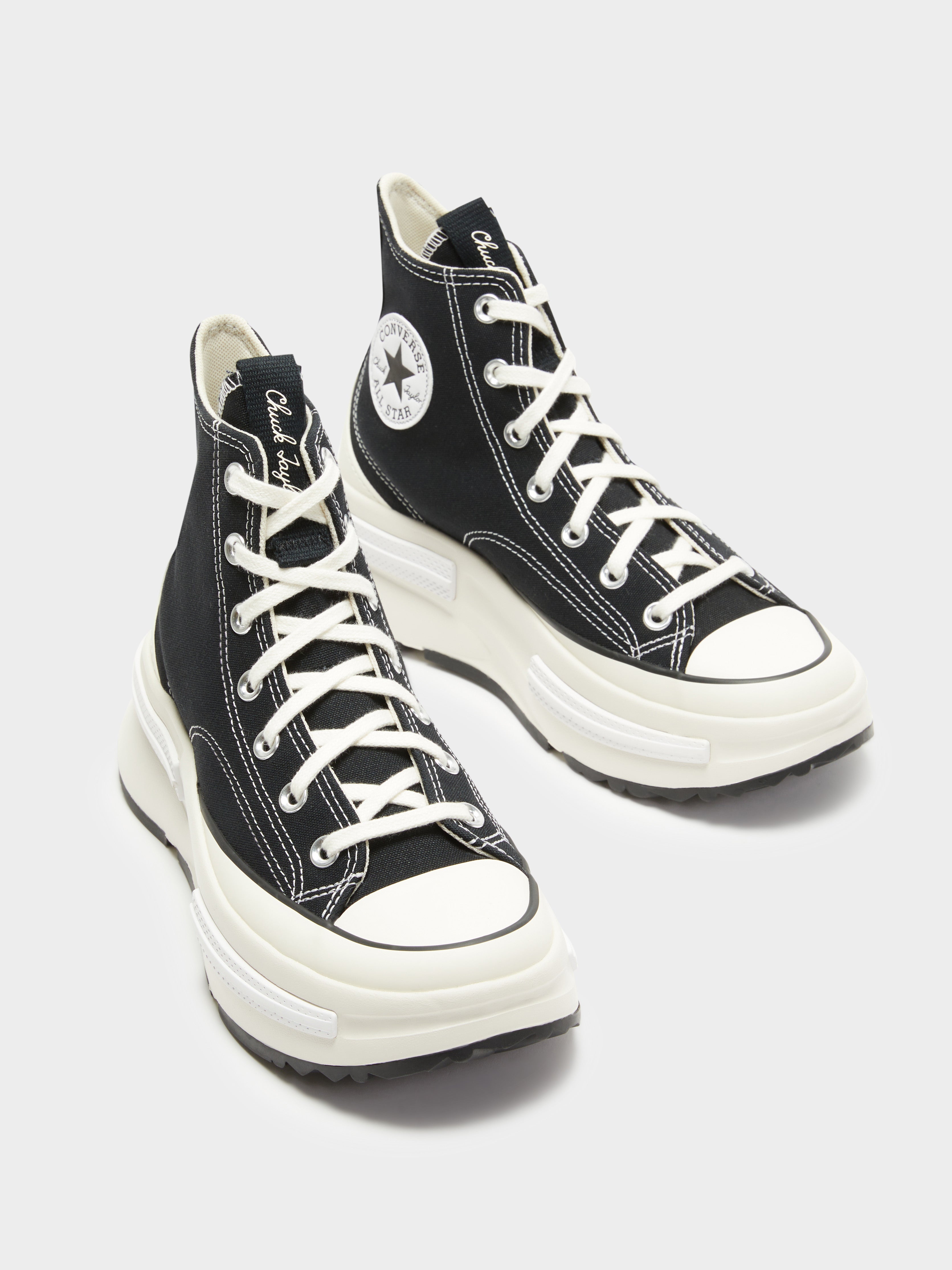 Unisex Converse Run Star Legacy CX Future Comfort High Top in Black & White