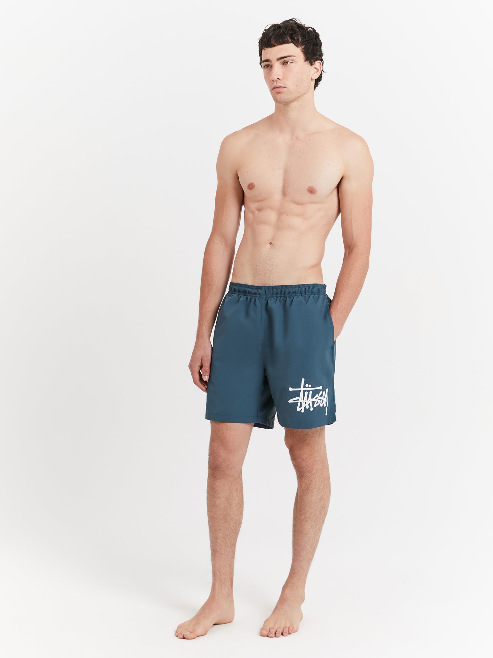 Big Graffiti Watershorts in Moss Green