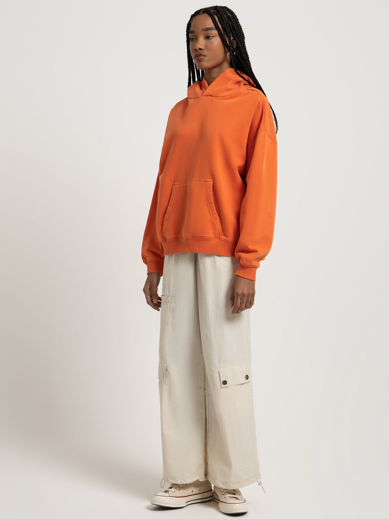 Owwy Origins Washed Hoodie in Pepper Orange