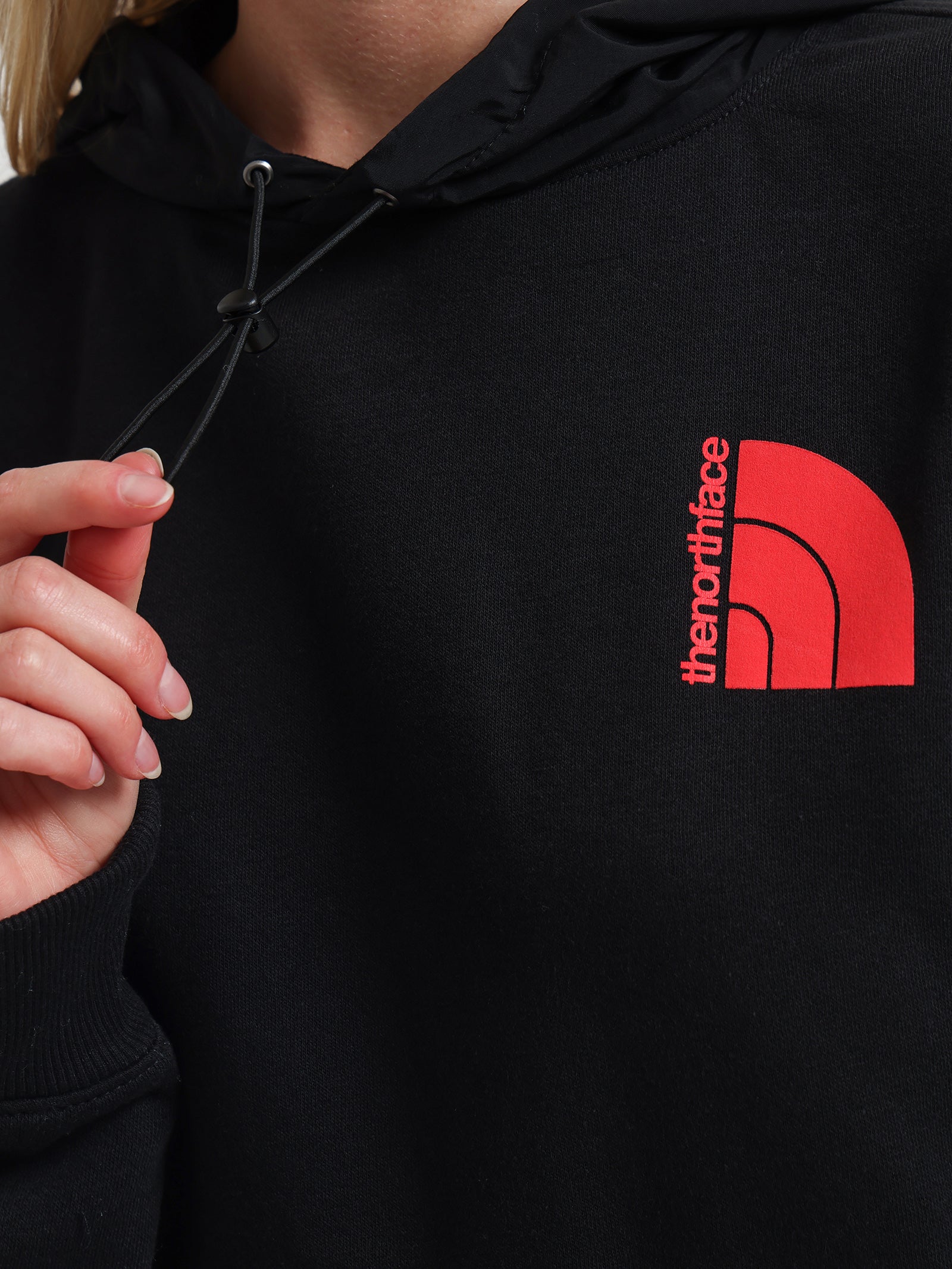 Coords Hoodie in TNF Black & Pink