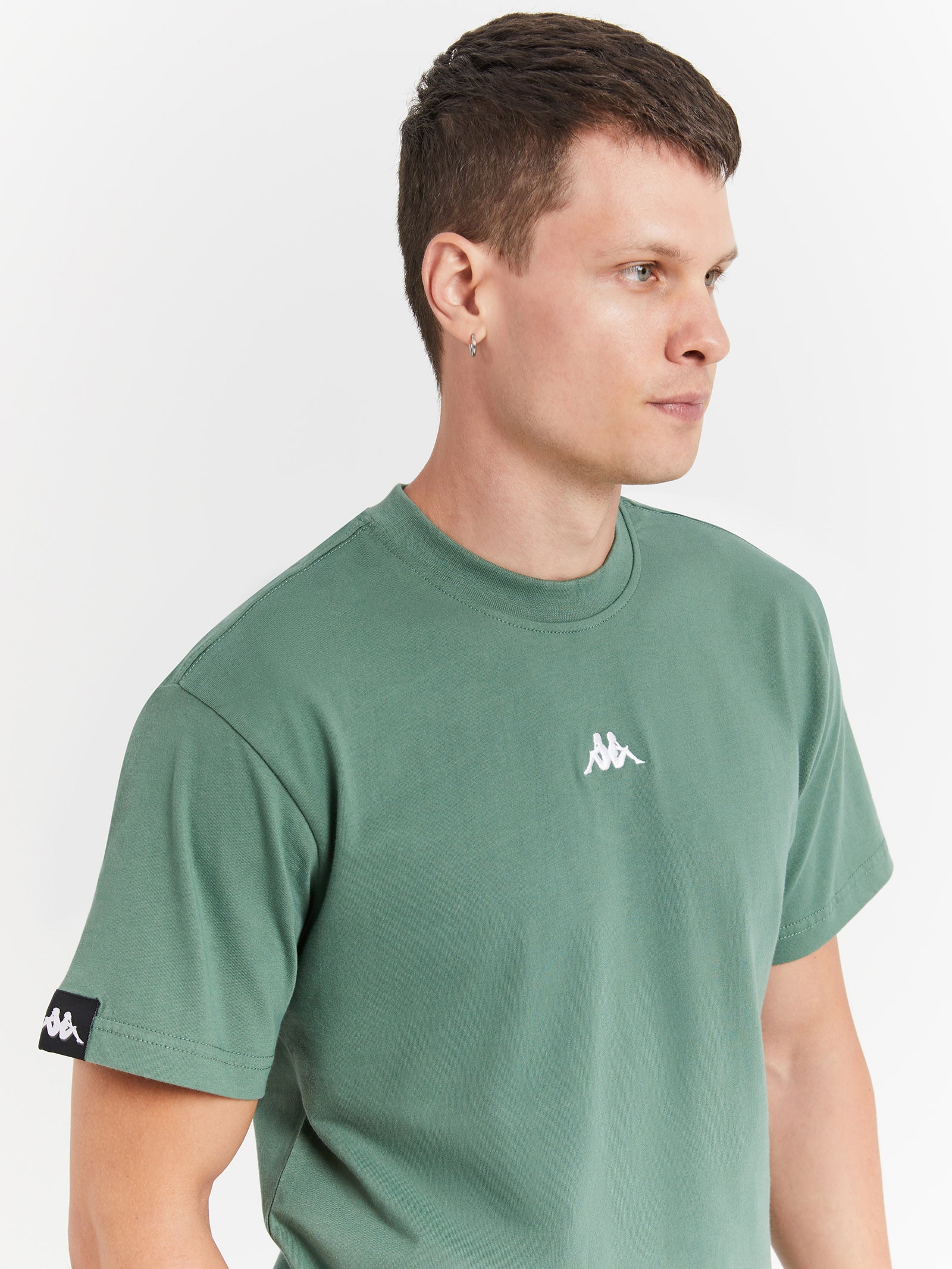 Authentic Hey T-Shirt in Dusty Green