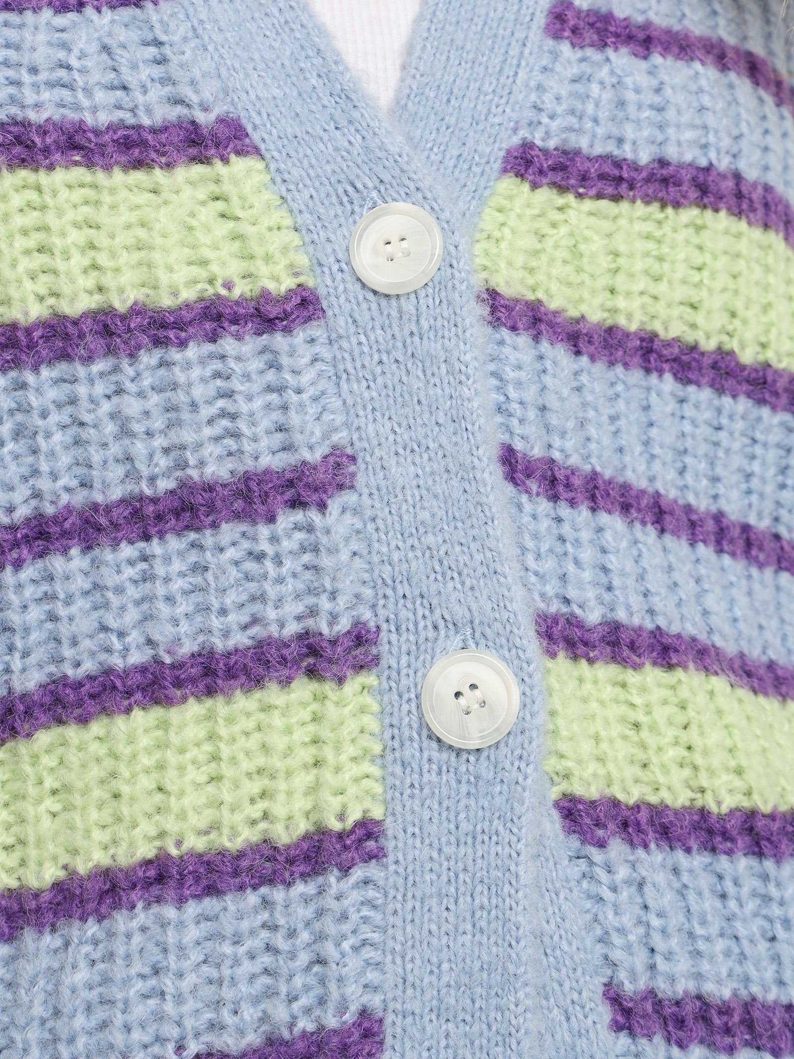 Stripe Cardigan in Pistachio