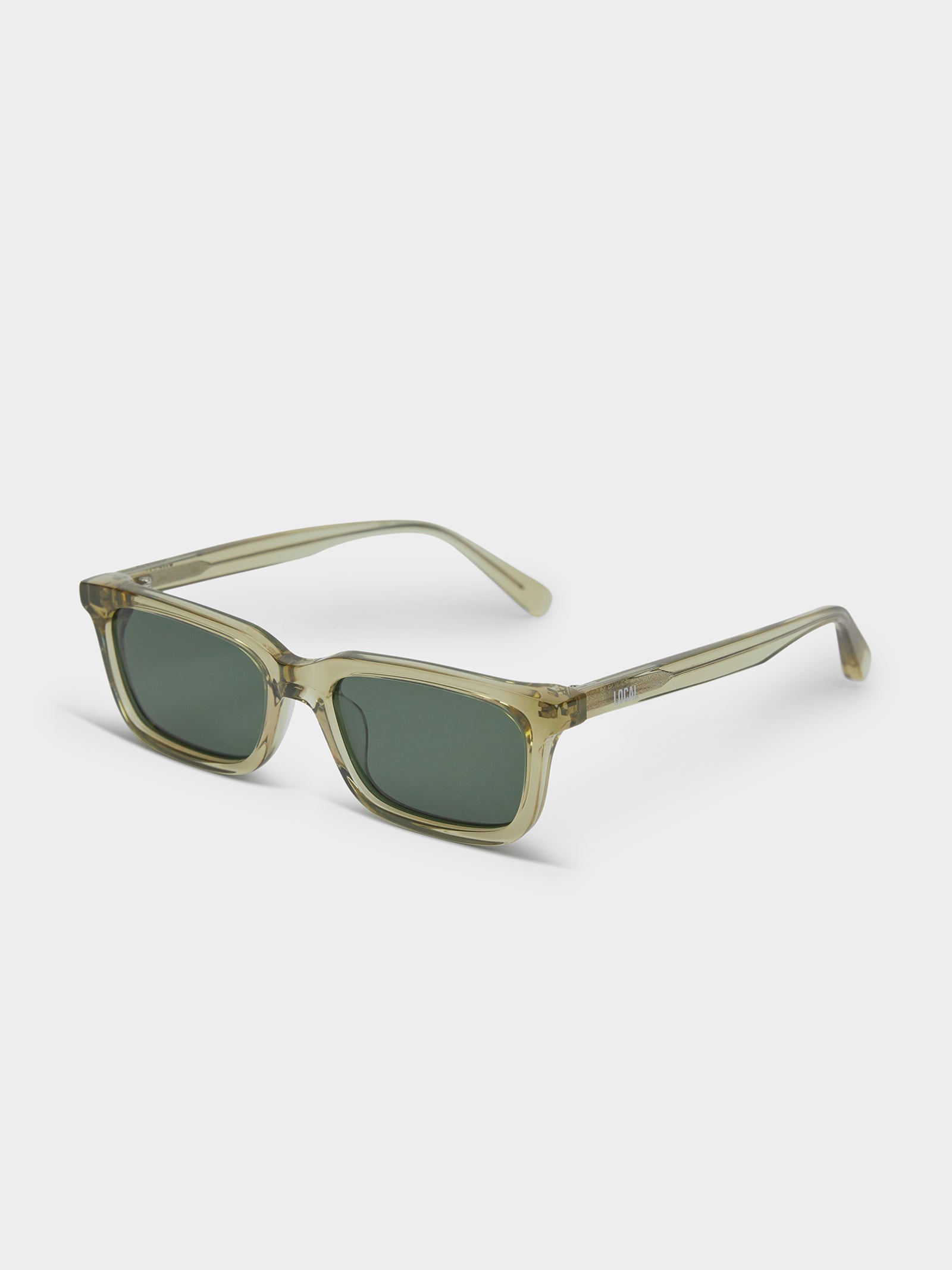 CBM Polished Sunglasses in Ochre & Dark Green