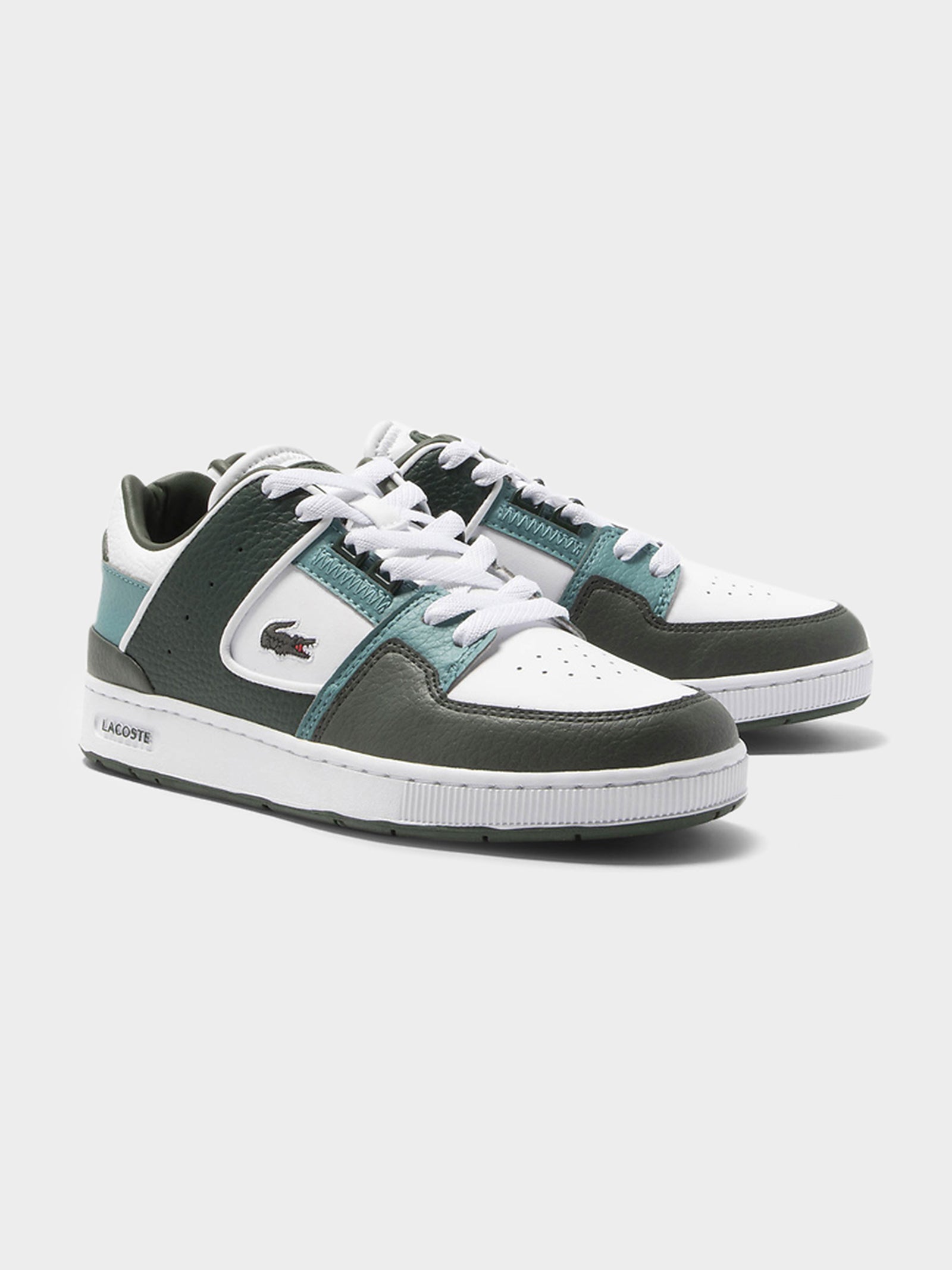 Womens Court Cage 223 Sneakers in White & Green