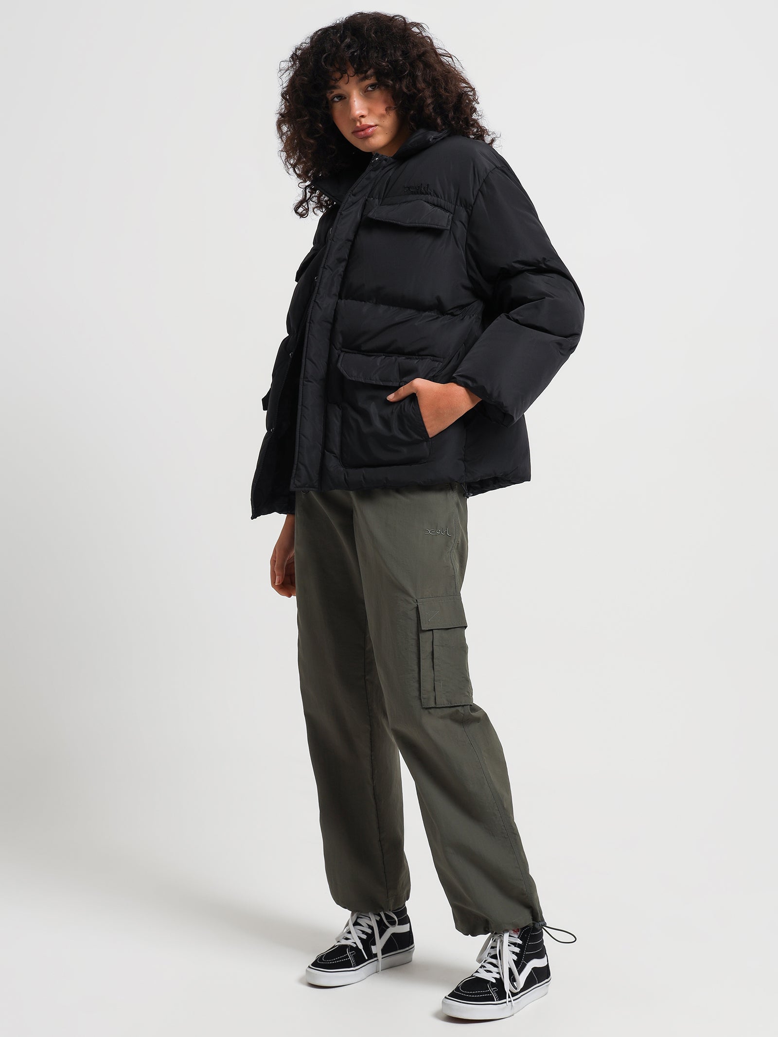 Puffer Jacket in Black