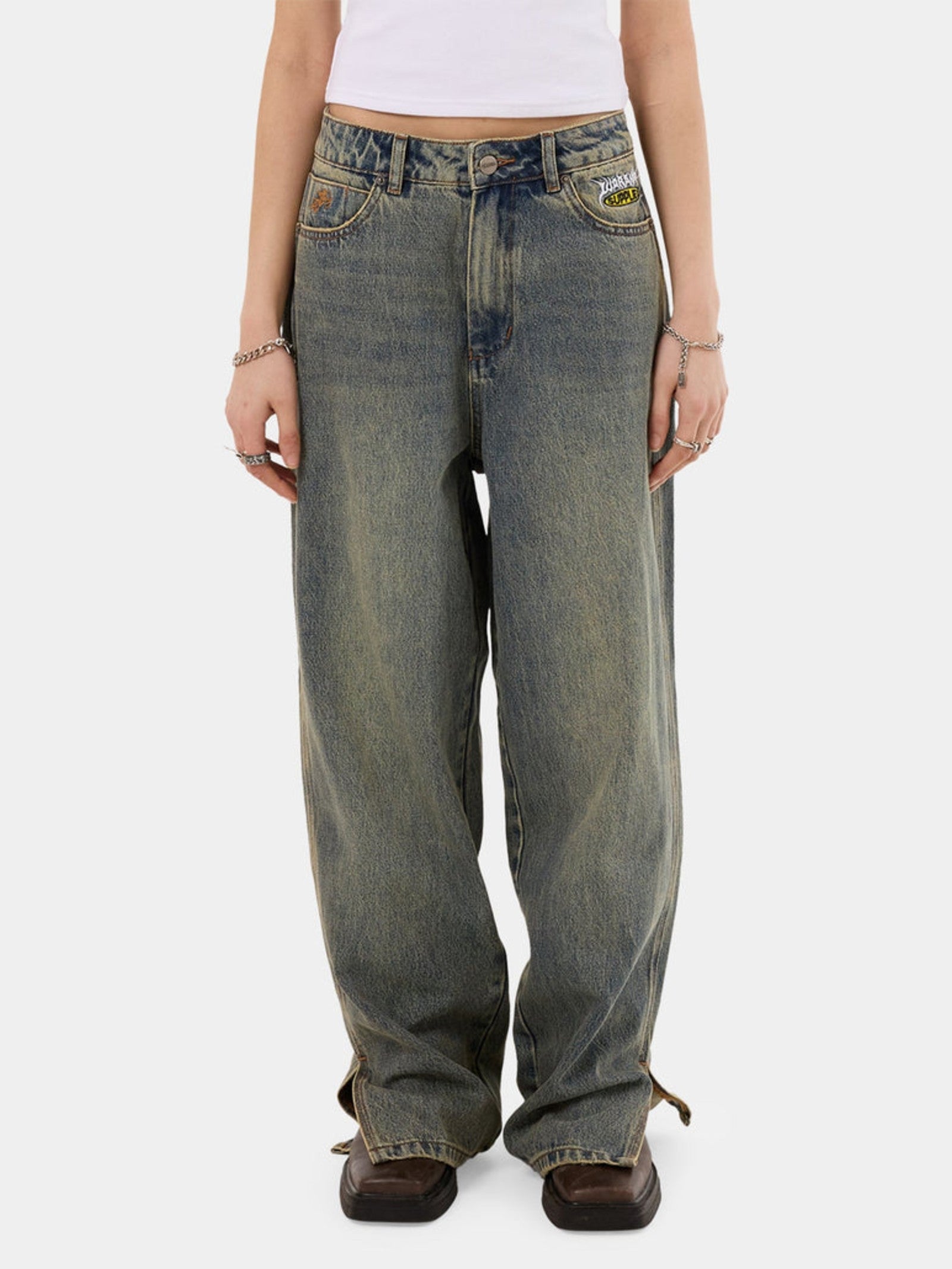 Messenger Big Baggy Split Jean