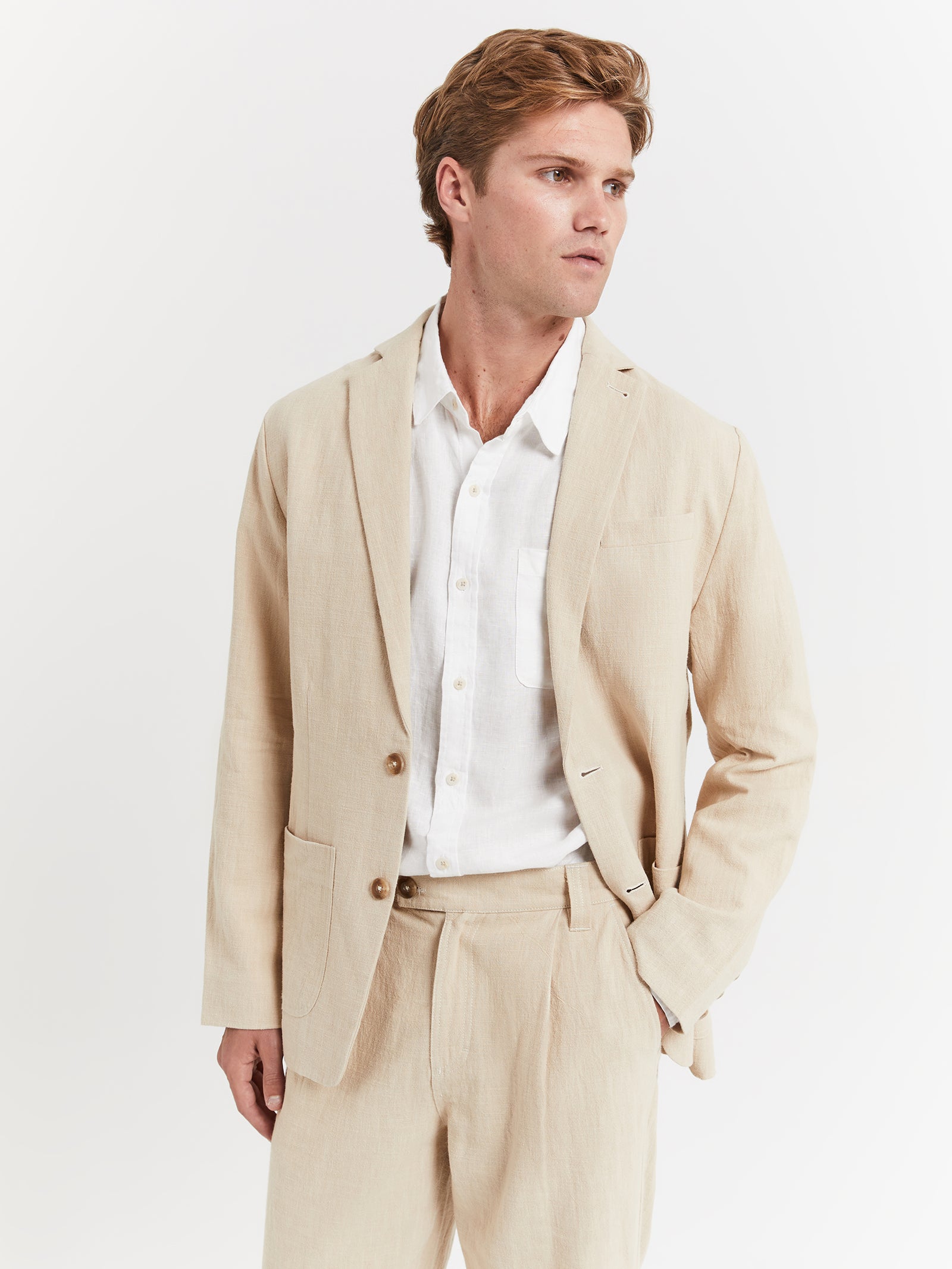 Giles Tailored Jacket in Ivory