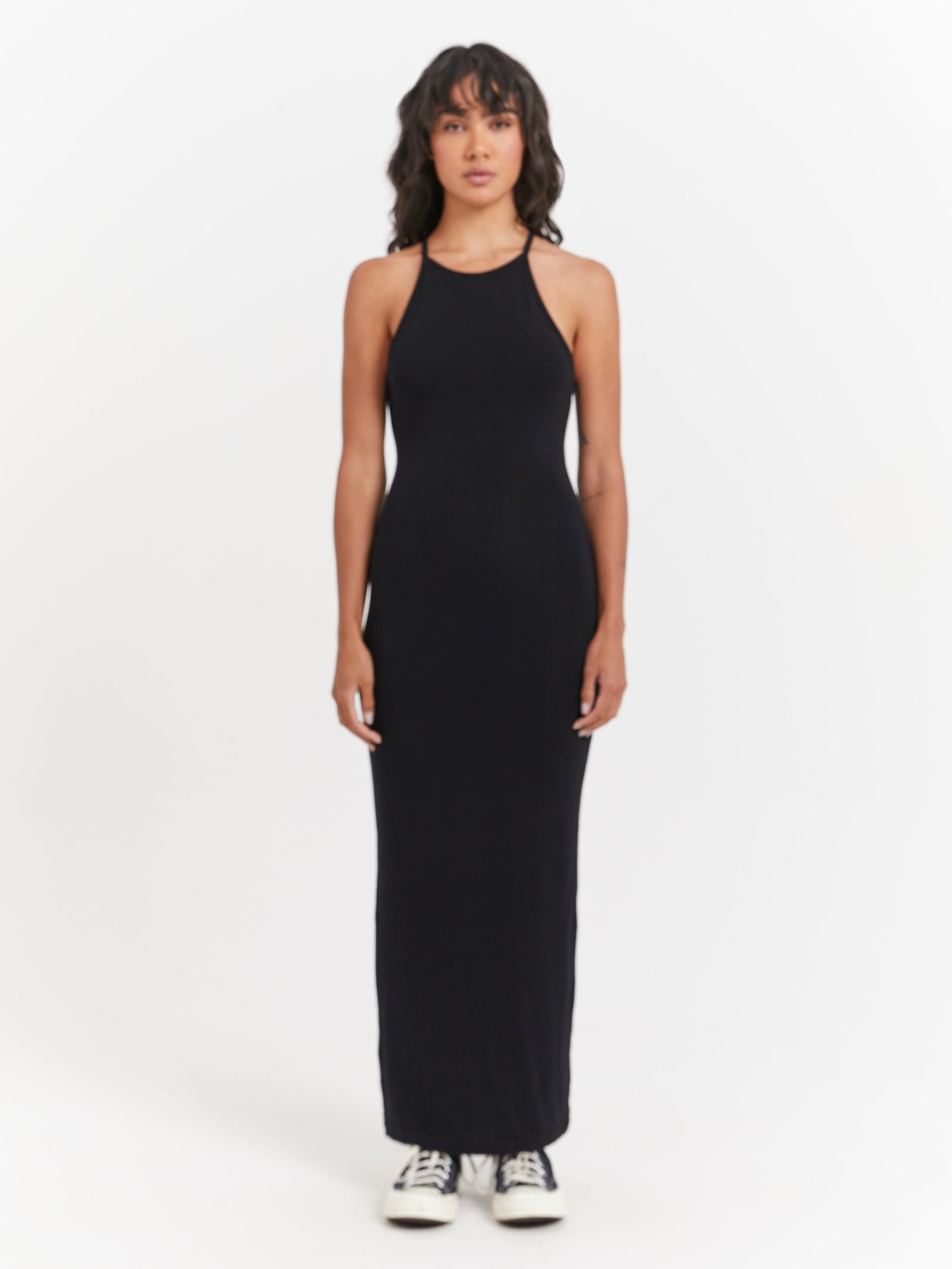 Sienna Tank Dress in Black