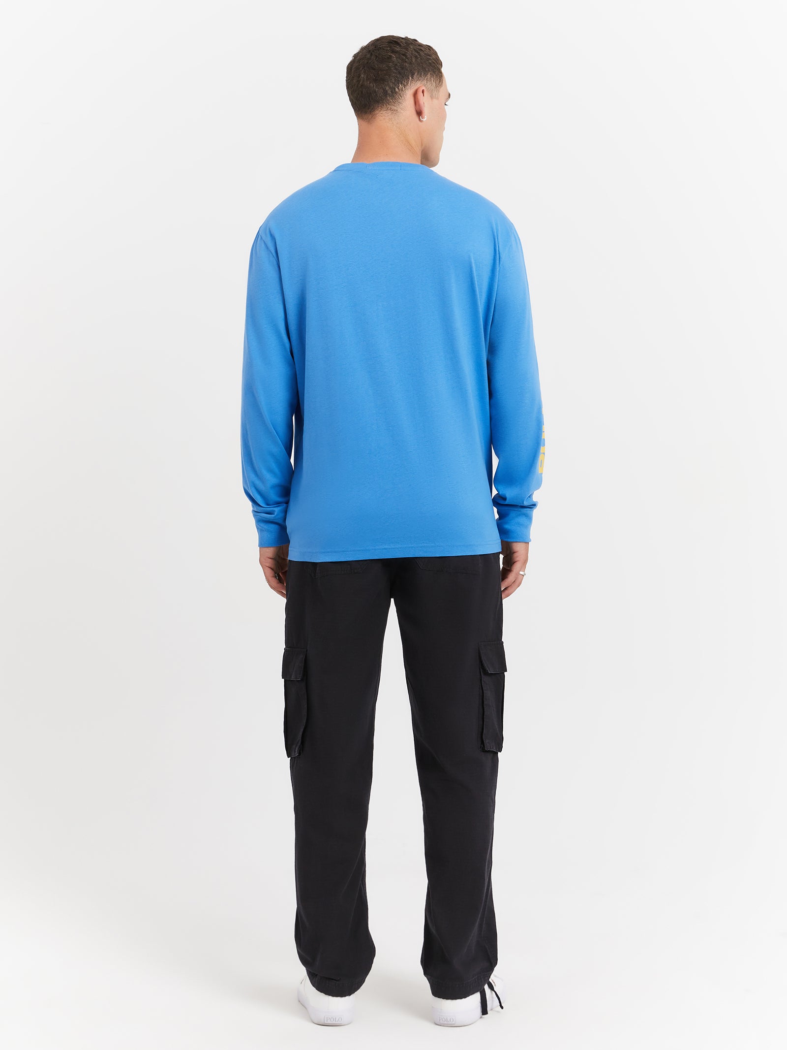 26/1 Jersey Long Sleeve T-Shirt in Blue Orbit