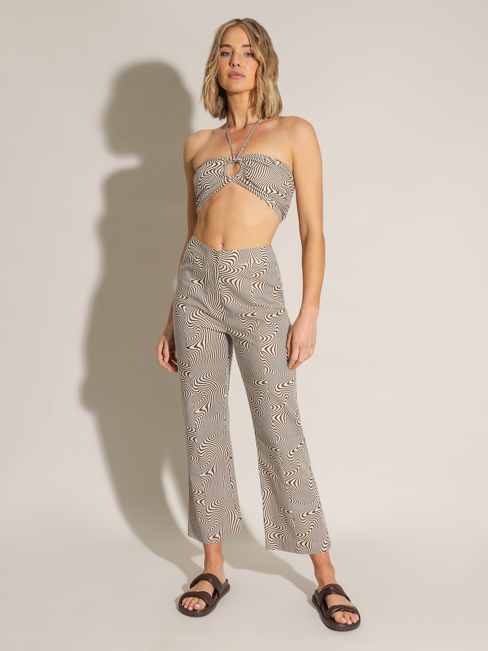 Gabrielle Flare Pant in Monaco