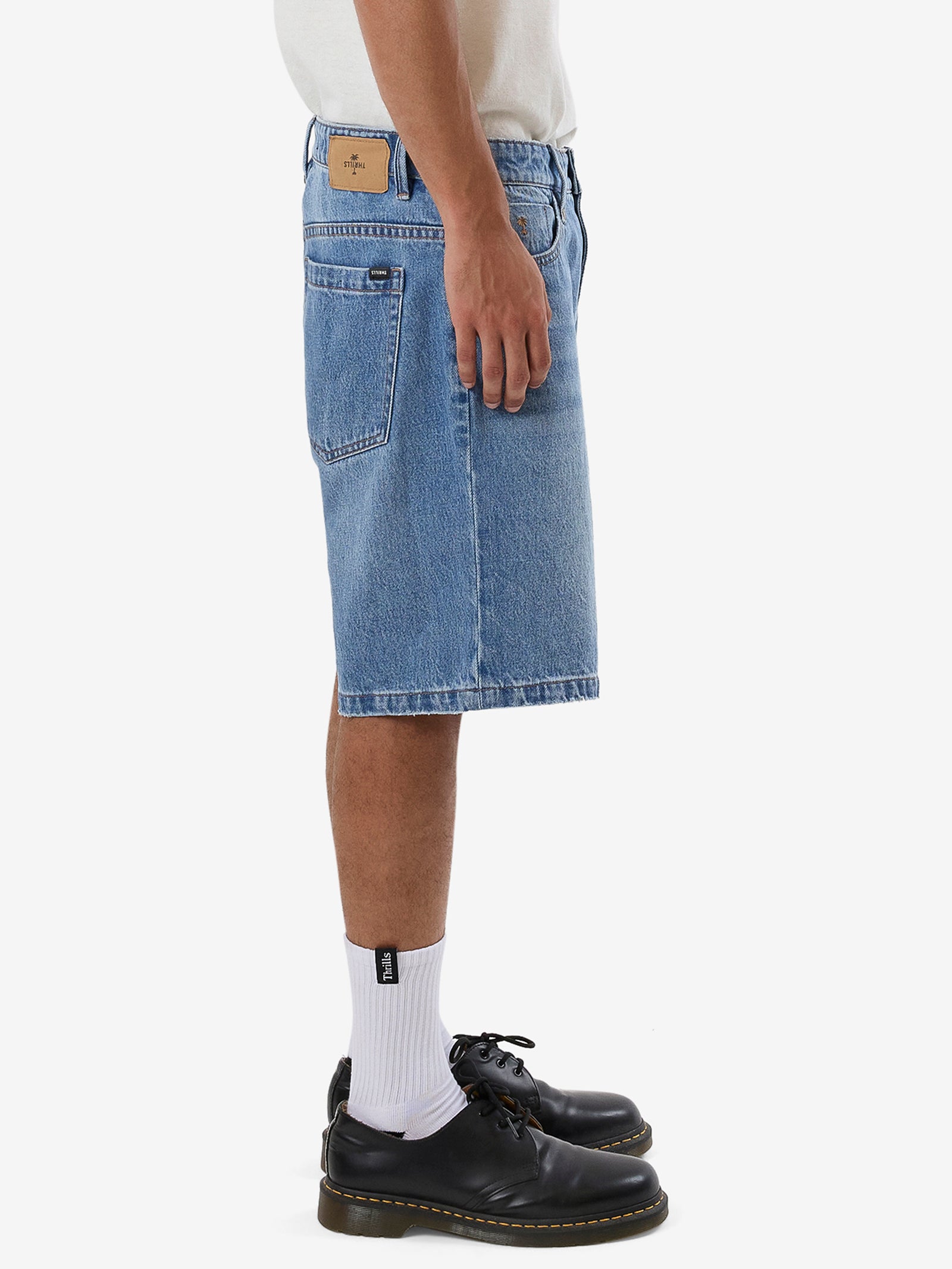 Slacker Denim Short In Tempest Blue