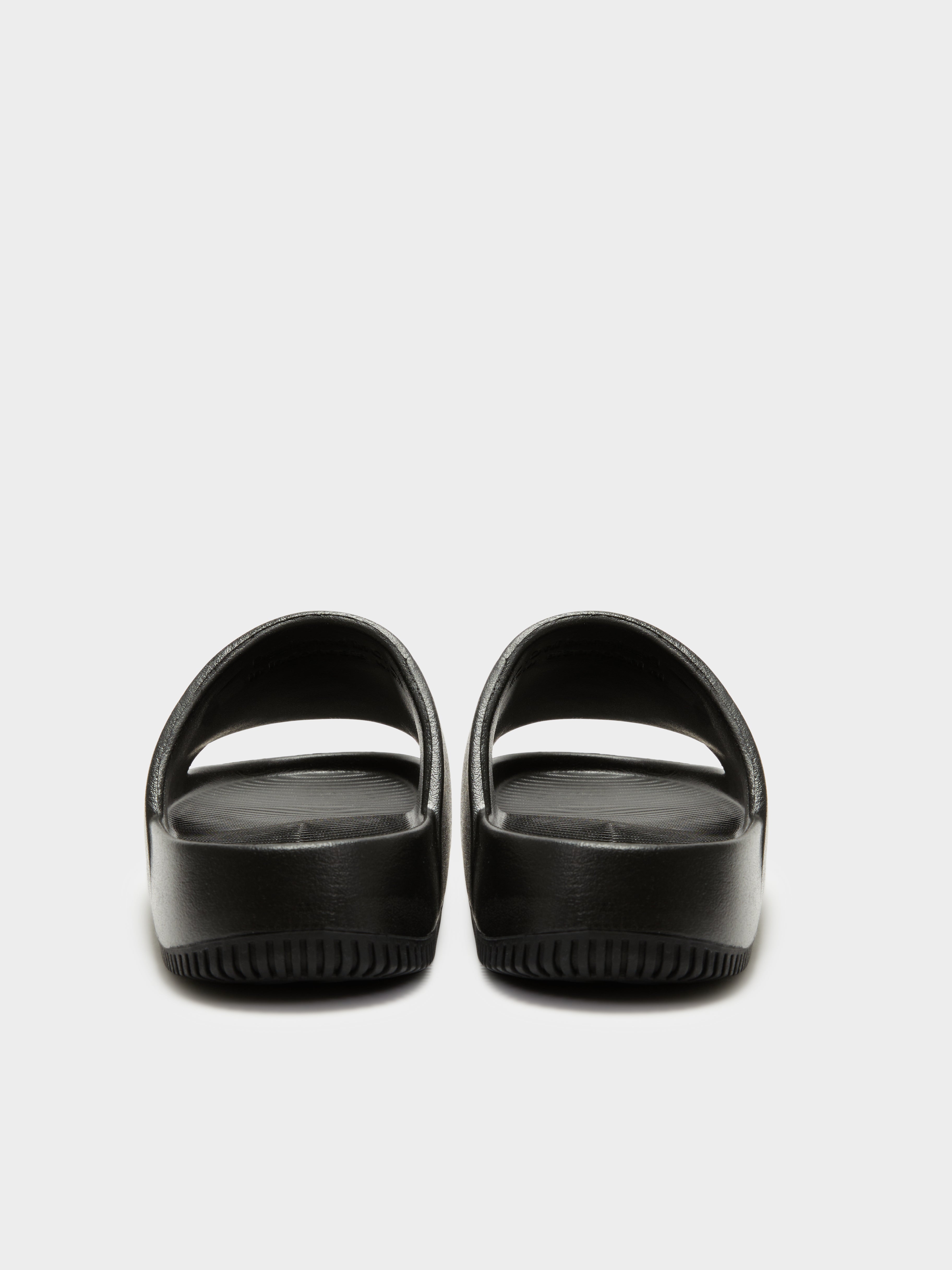 Womens Calm Slides in Black