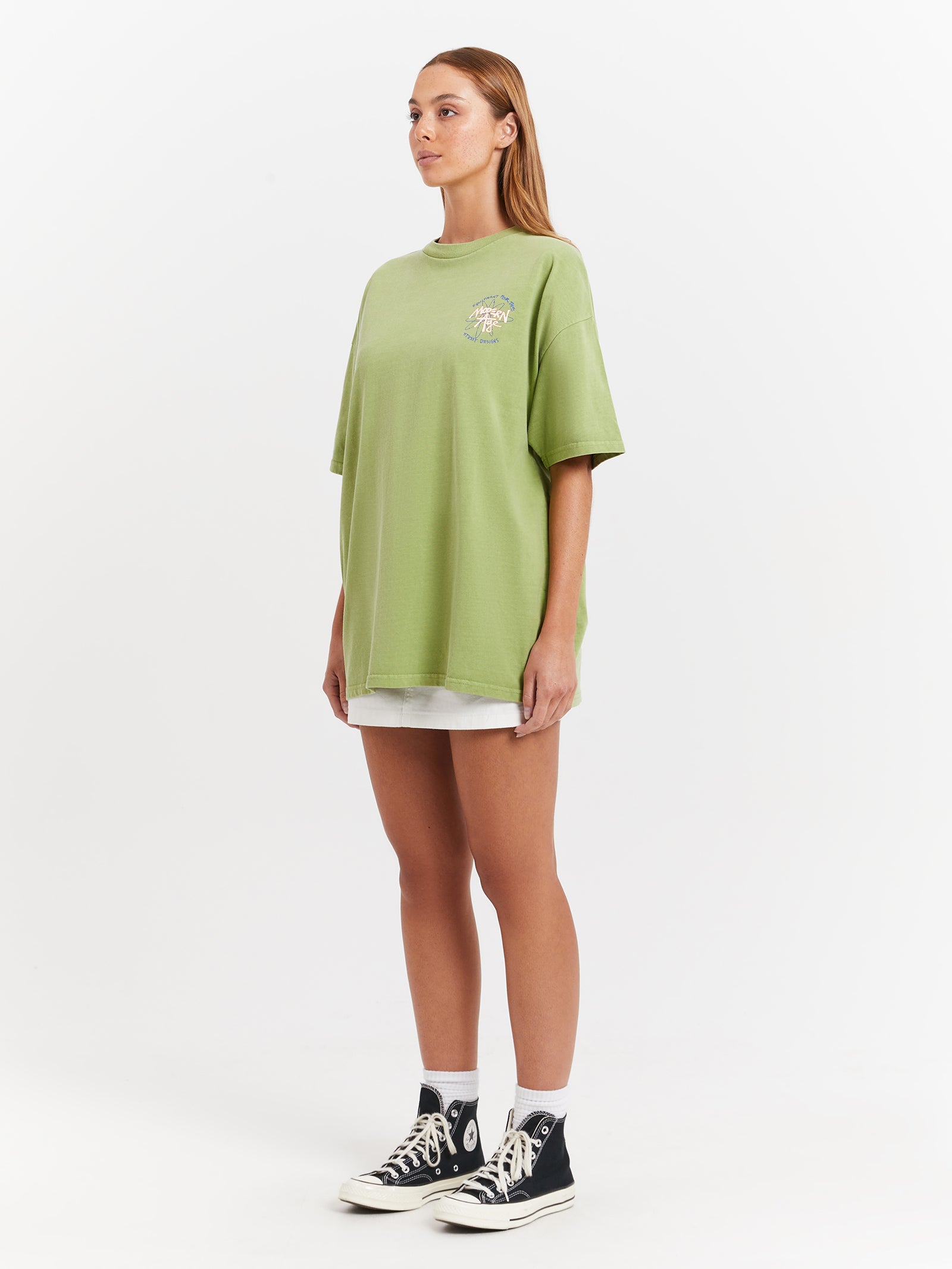 Modern Age Heavyweight Relaxed T-Shirt in Green Tea