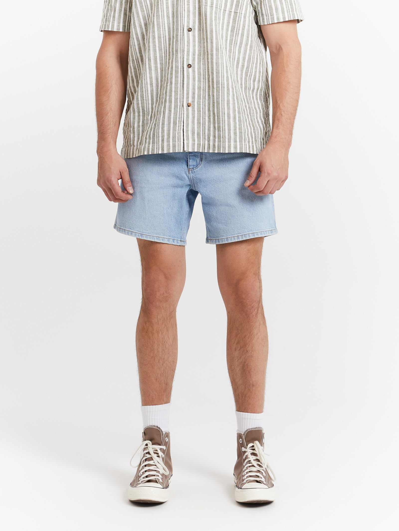 Eazy Straight Shorts in Blue Flash