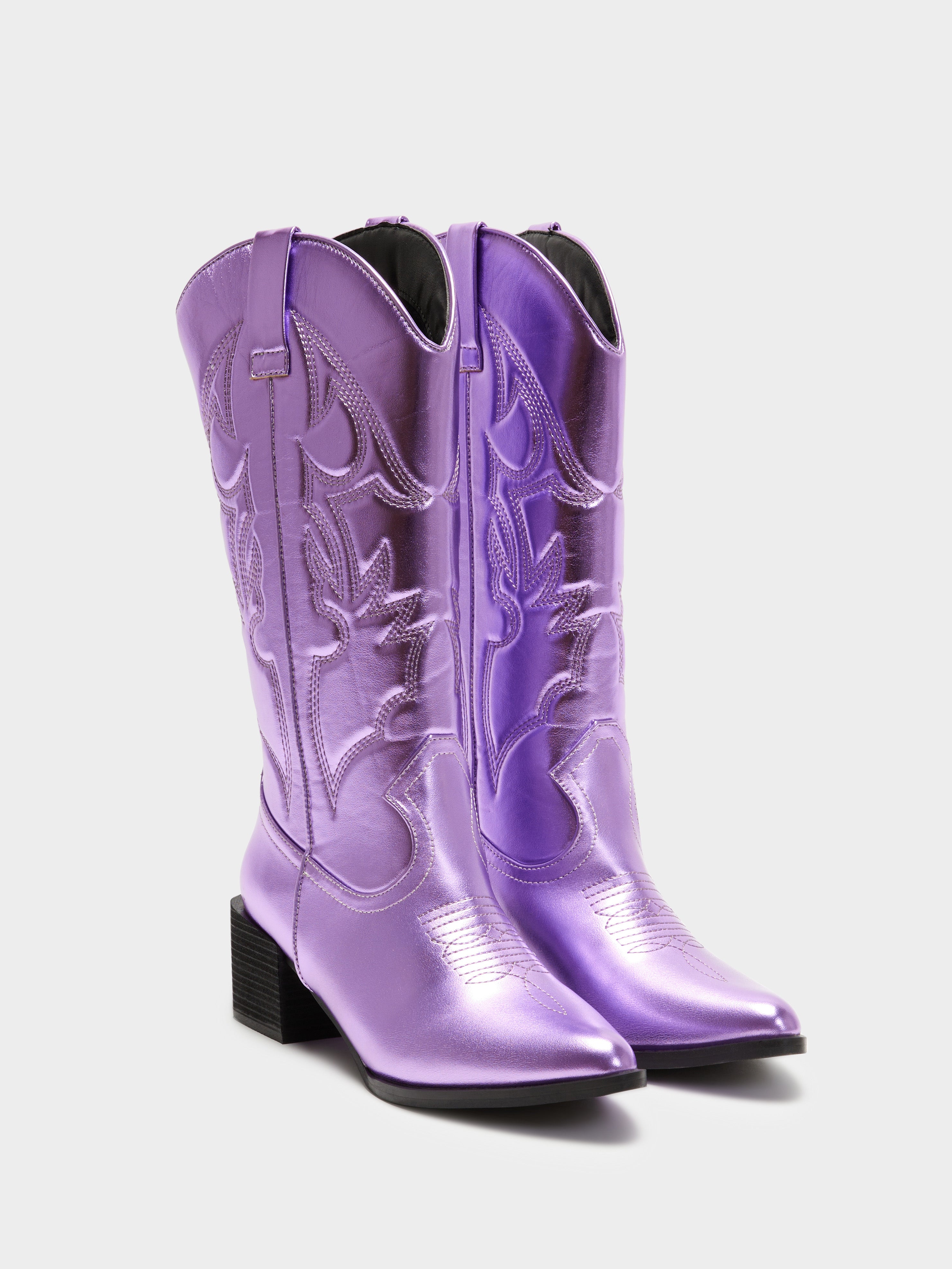 Womens Ranger Cowboy Boots in Lilac