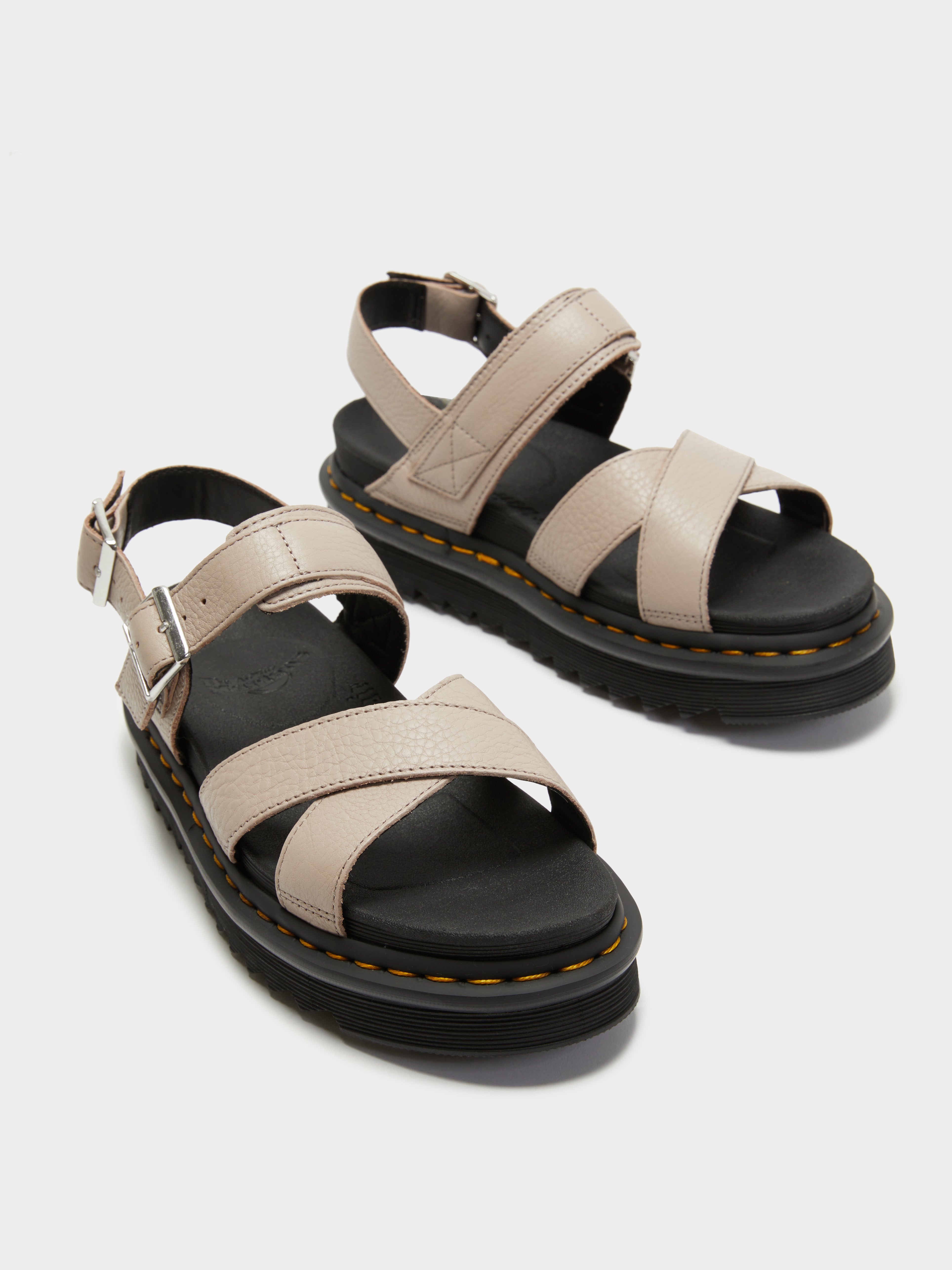 Voss II Cross Strap Sandal Vintage in Taupe