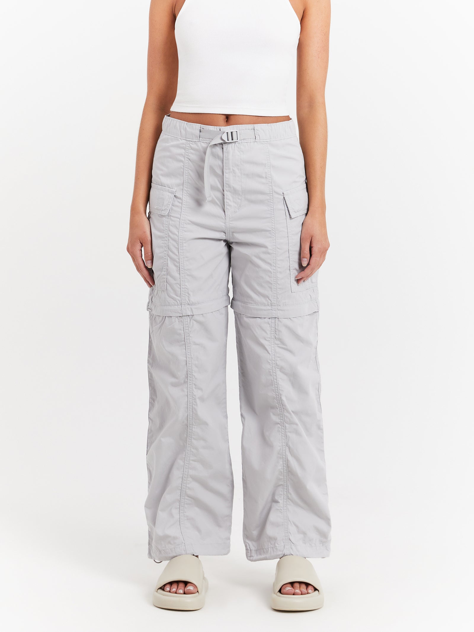 Convertible Cargo Pants in Quiet Grey