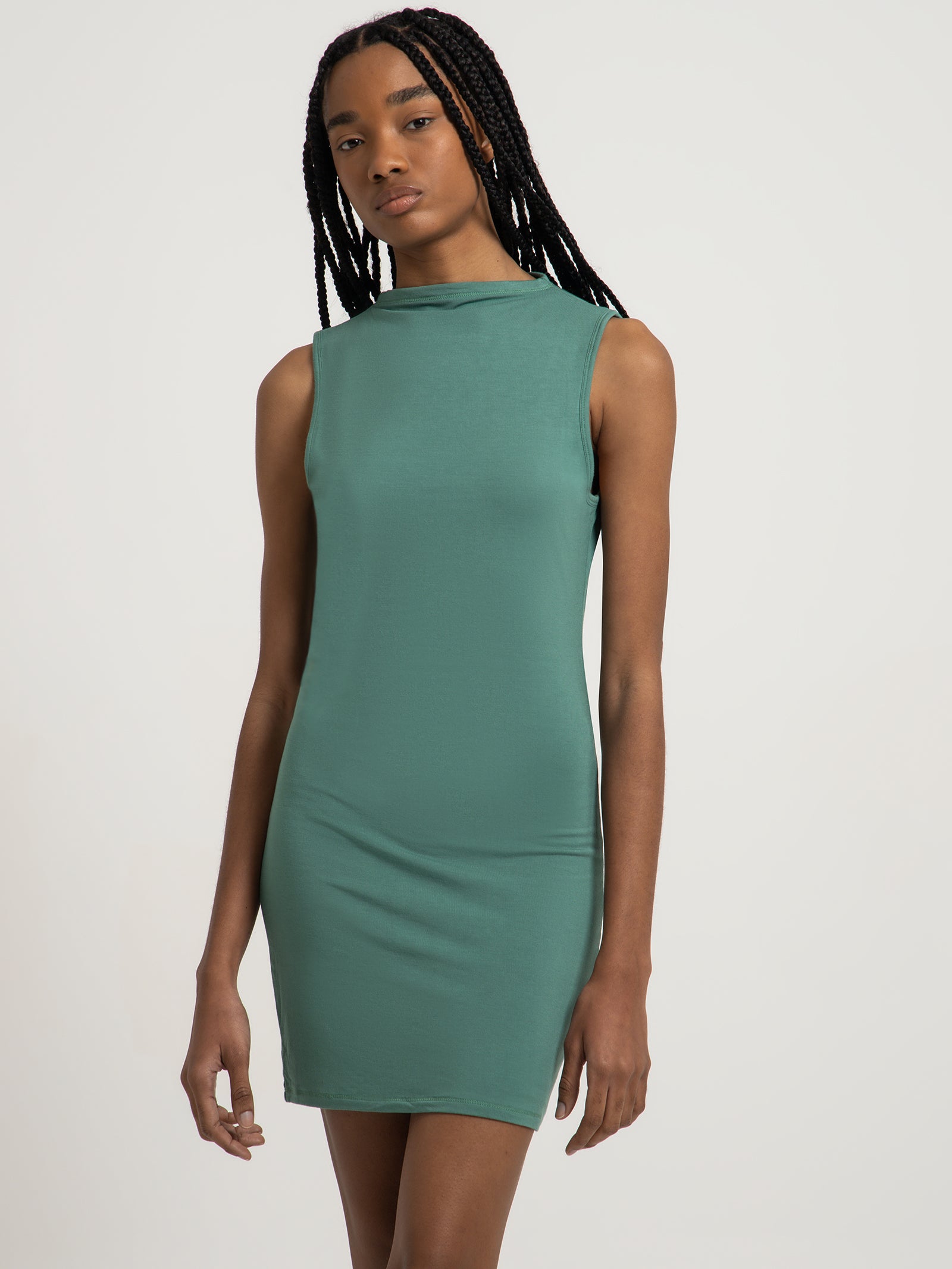 Ambroise Tank Dress in Pine