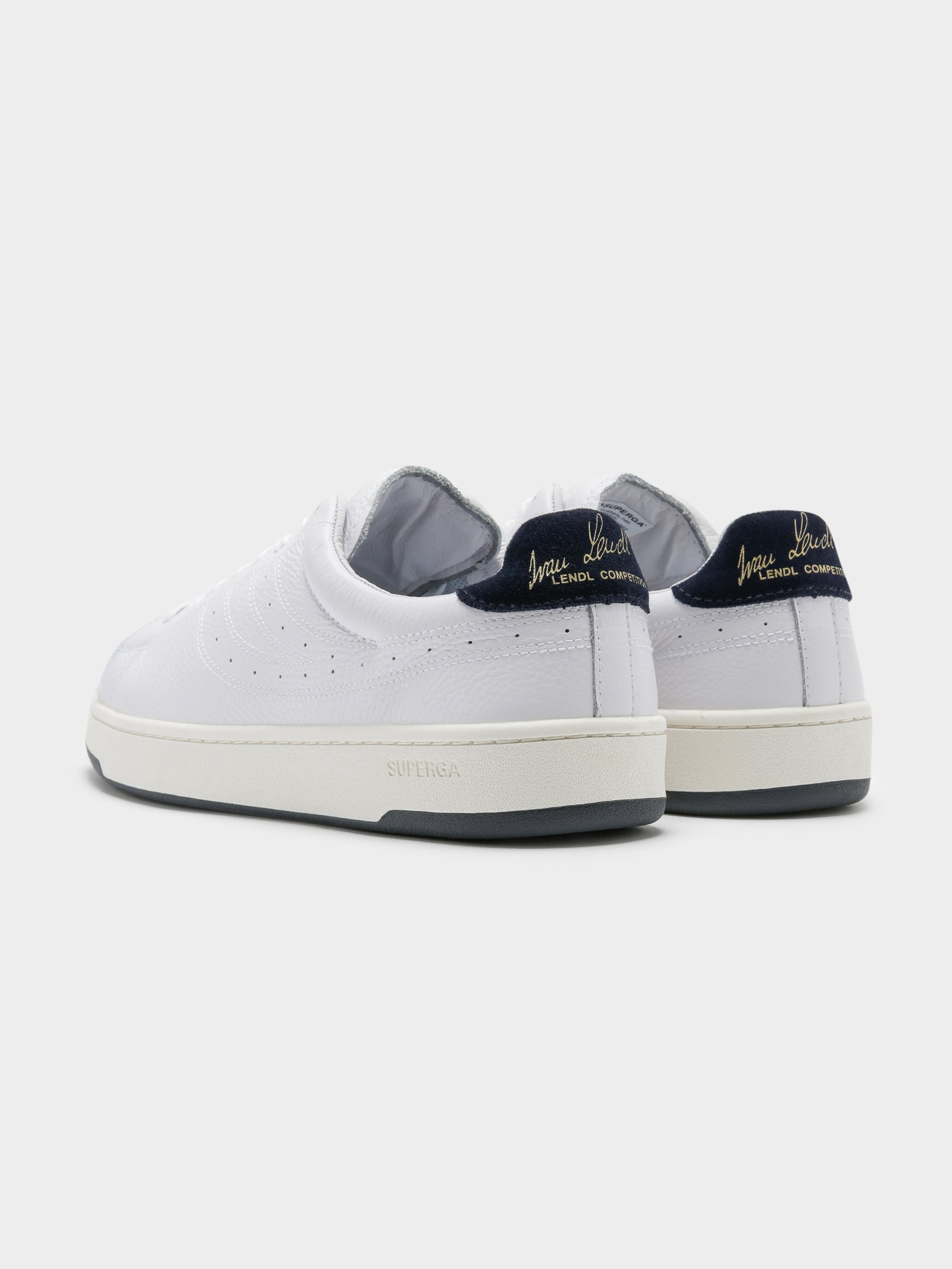 Mens 4833 Match Sneakers in White & Navy