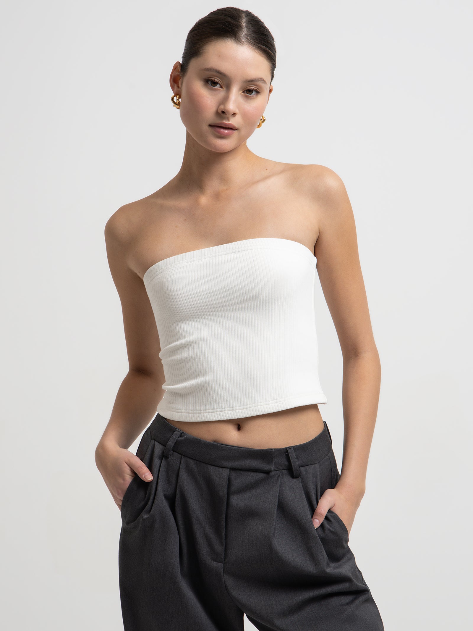 Cormac Tube Top in White