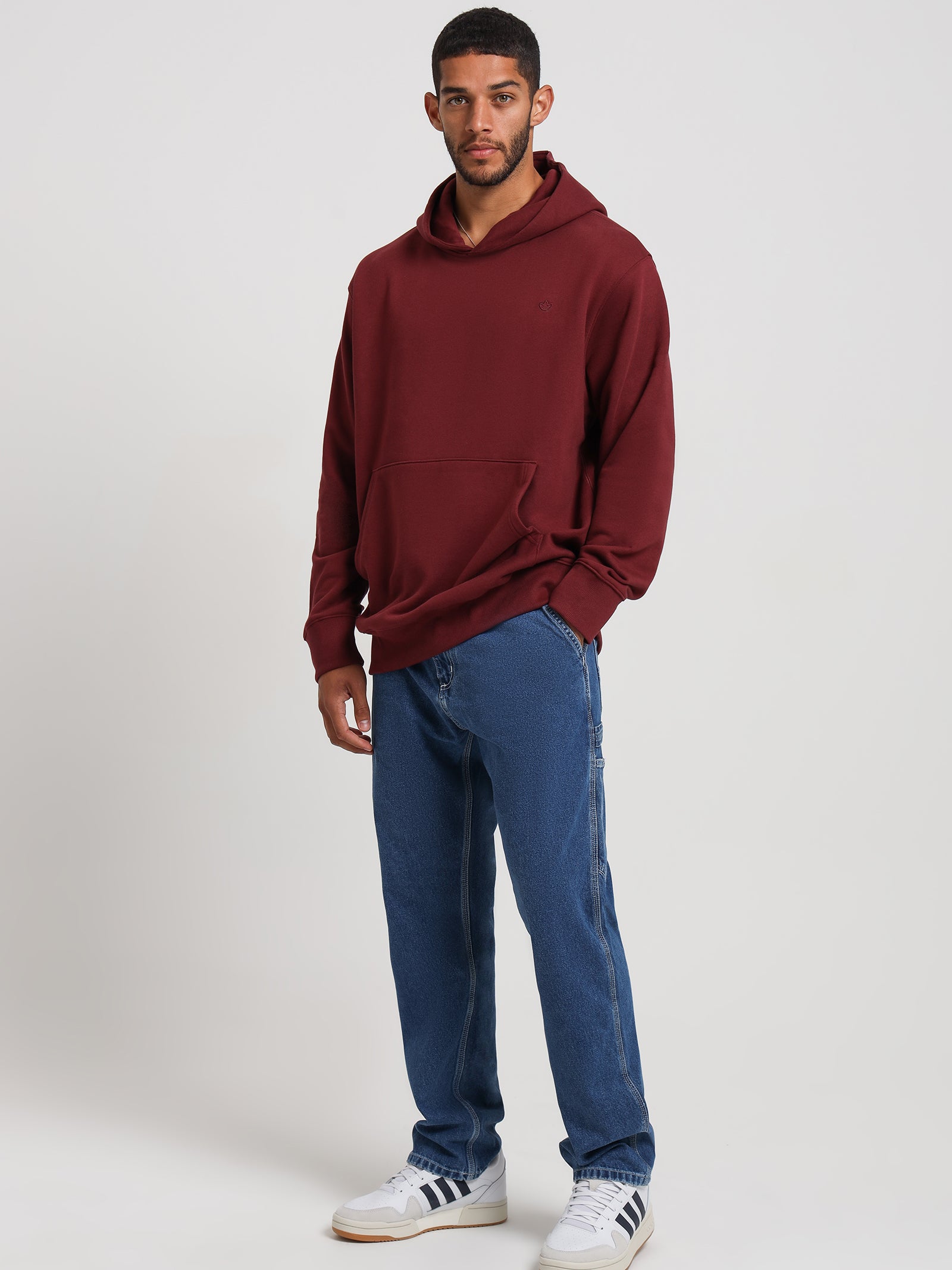 Adicolor Contempo French Terry Hoodie in Shadow Red