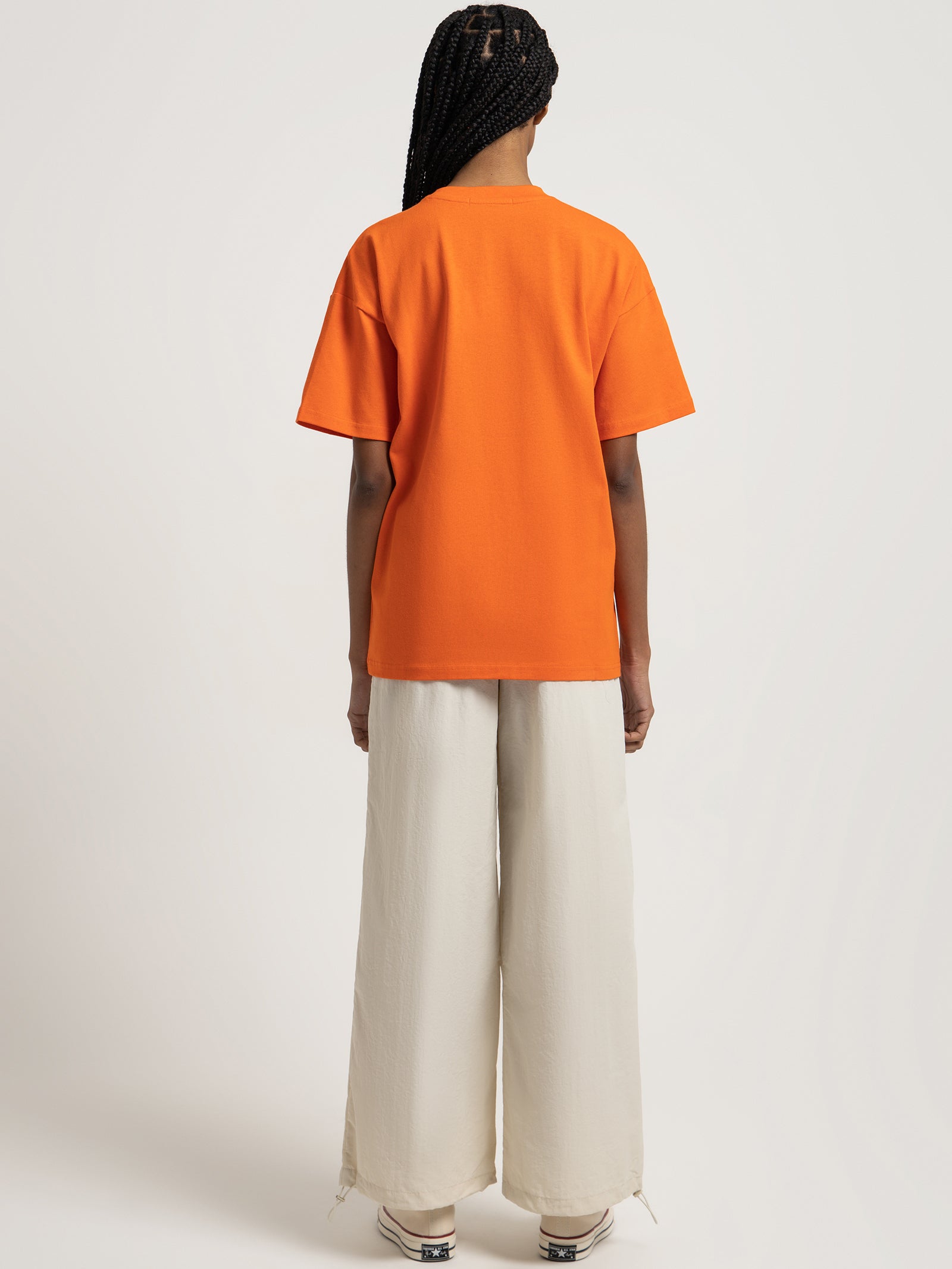 Embossed Owwy T-Shirt in Pepper Orange