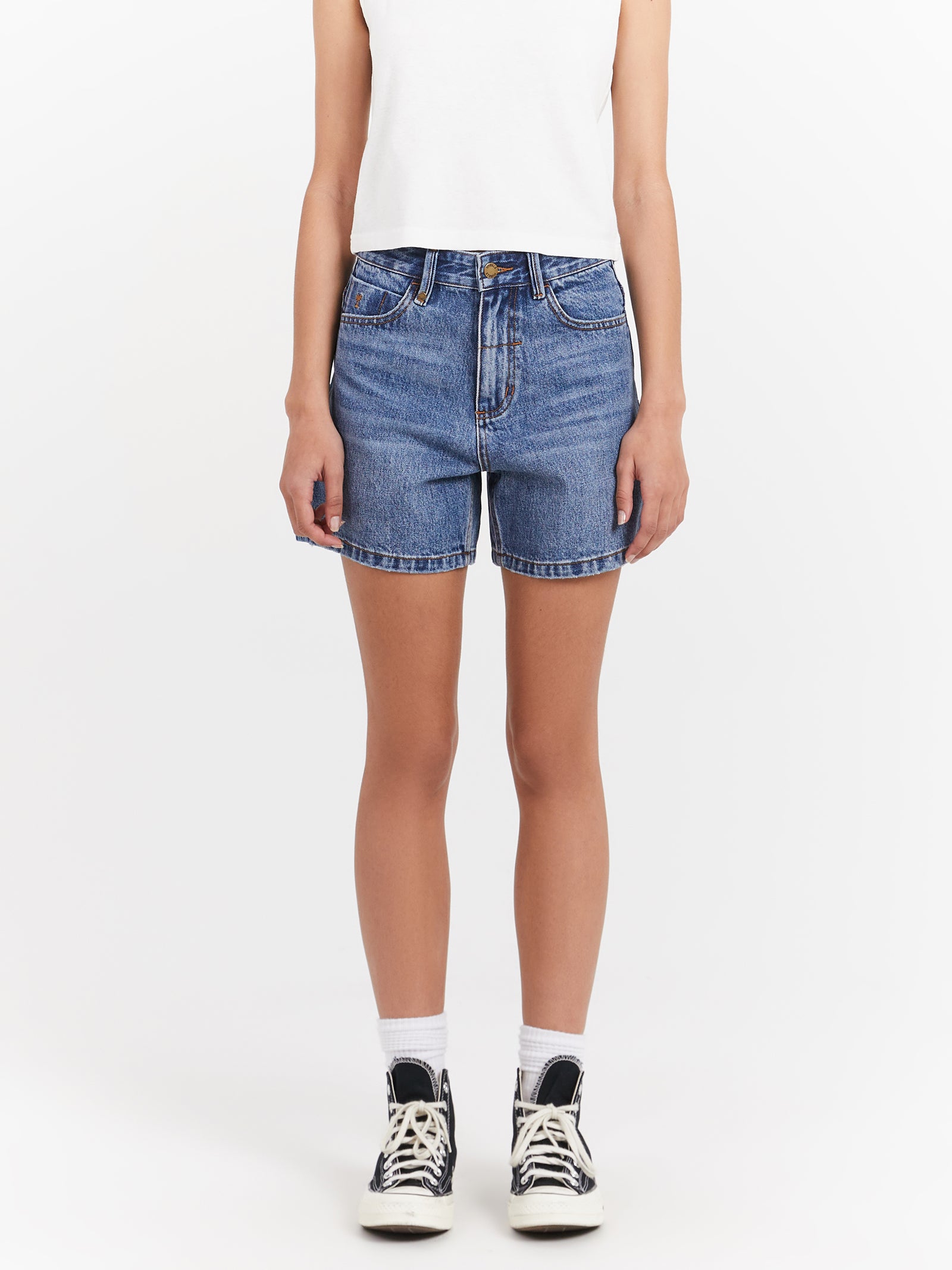 Koko Shorts in Weathered Blue