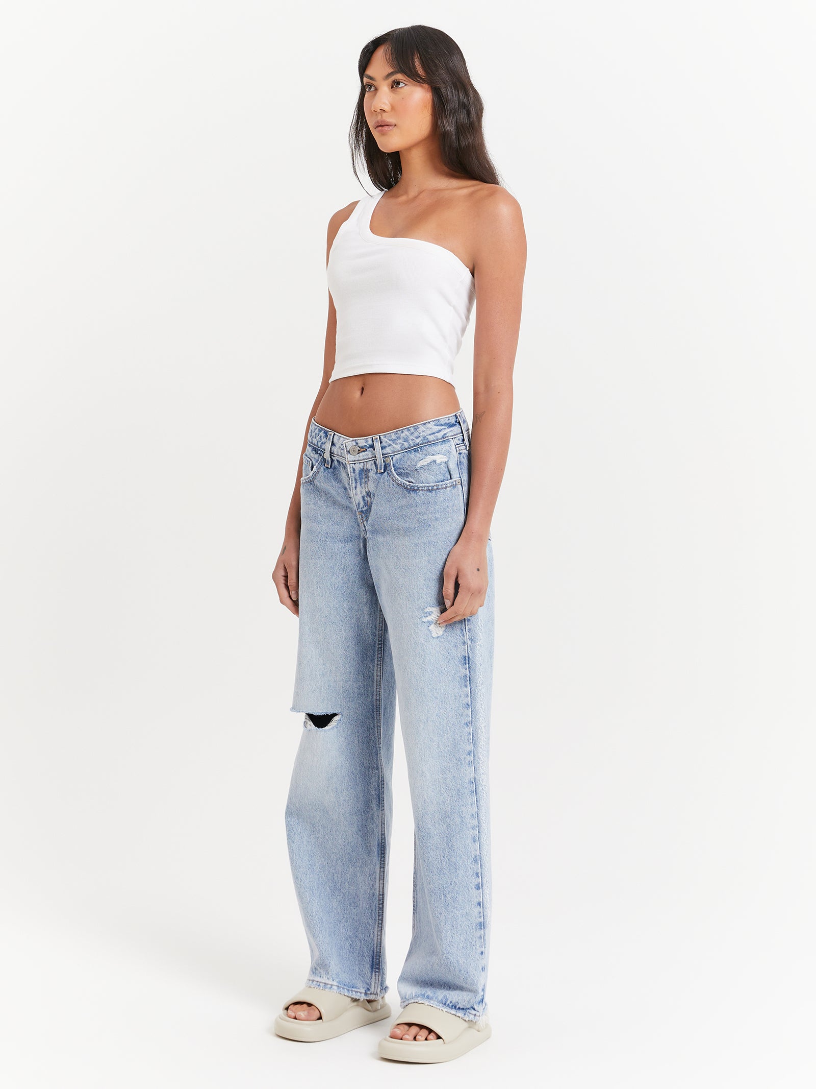 Jordan Asymmetrical Top in White