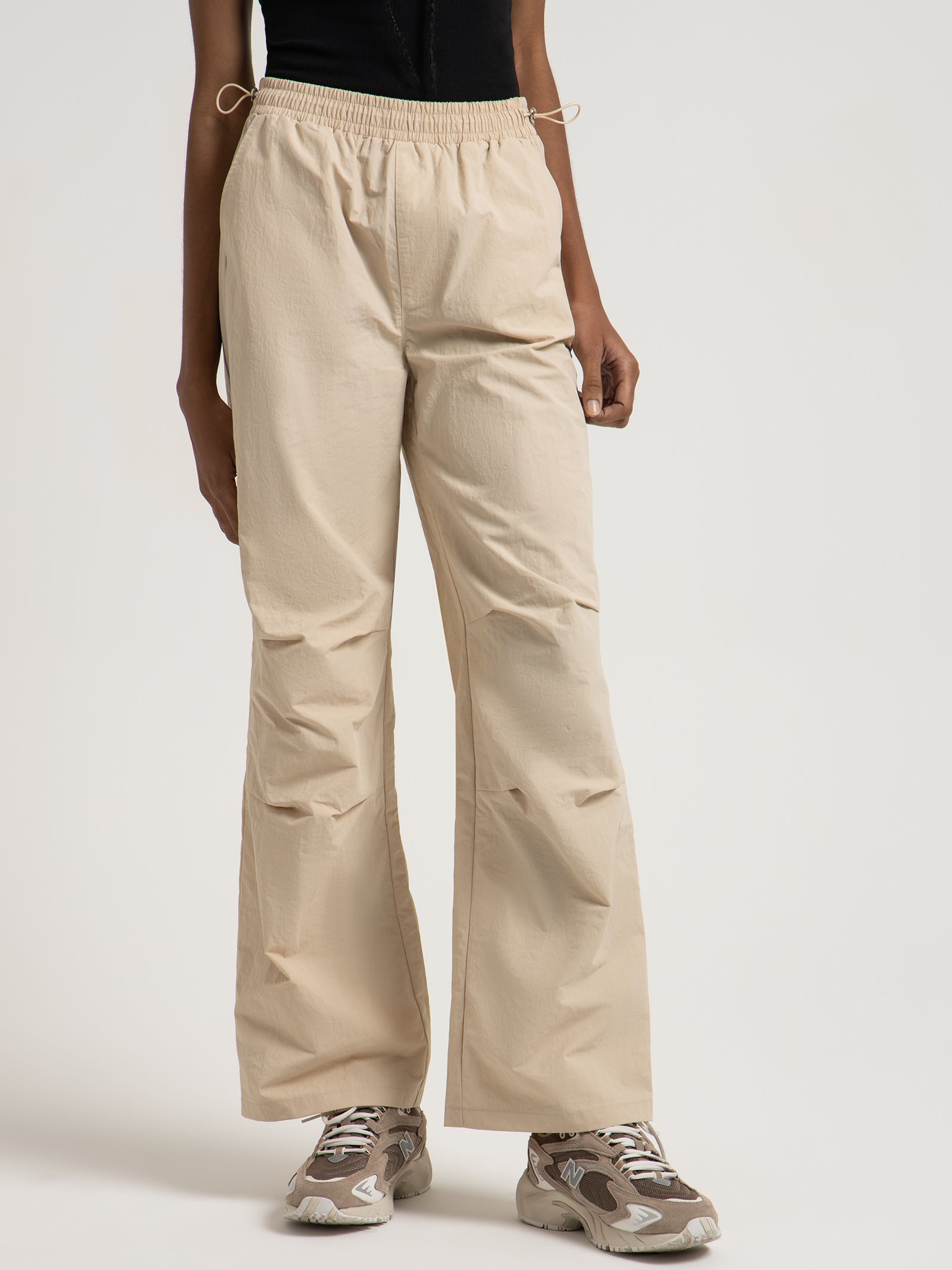 Chicago Parachute Pants in Bone