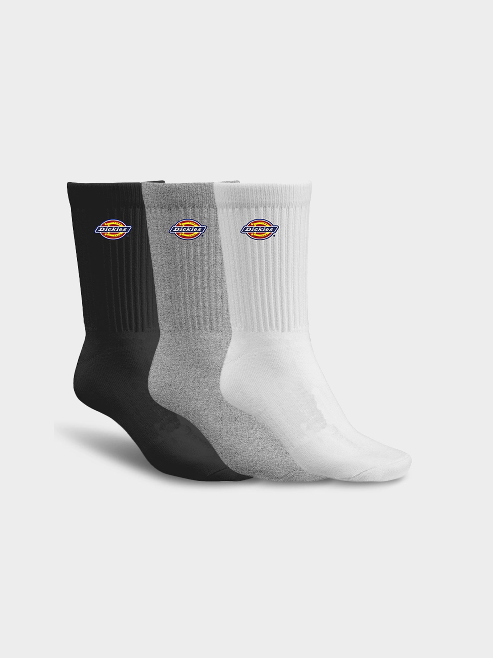 3 Pairs of H.S Rockwood Socks in Black, Grey & White