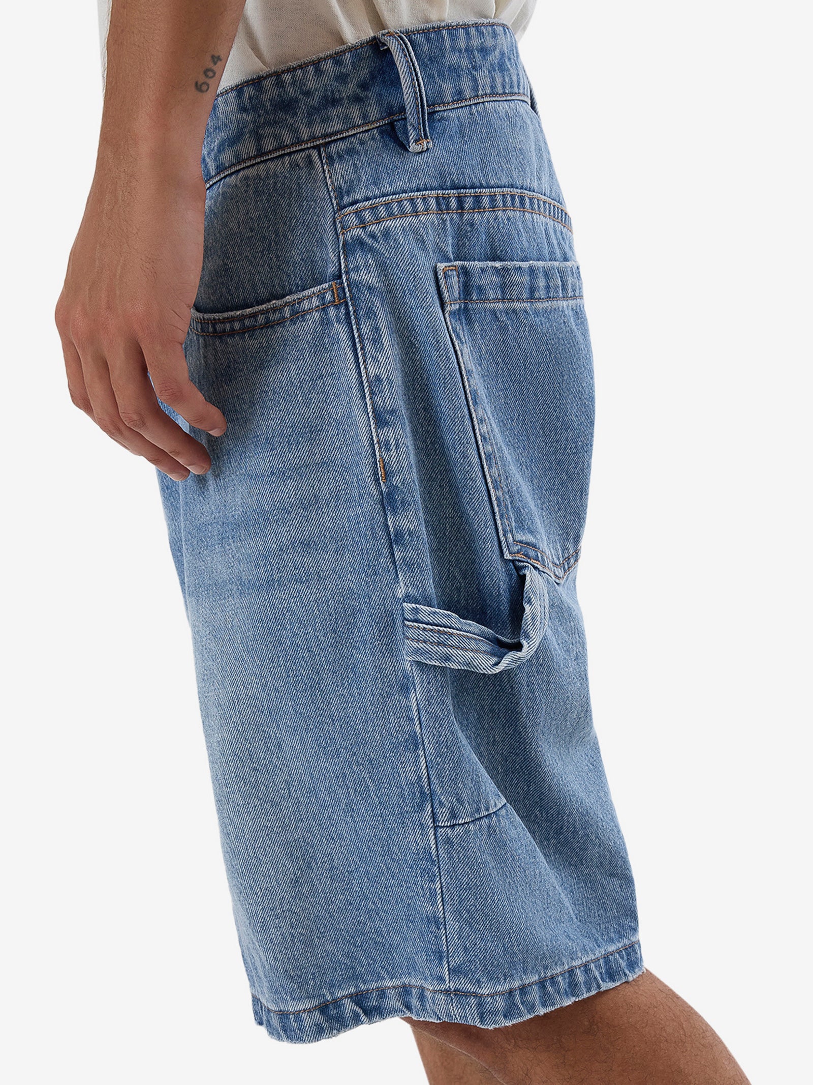 Slacker Denim Short In Tempest Blue