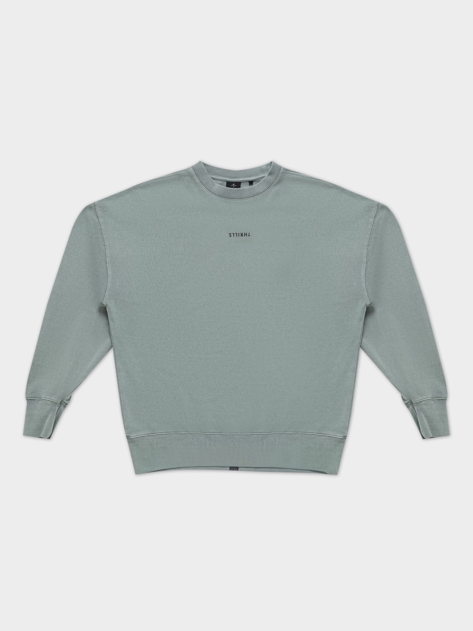 Minimal Thrills Slouch Crew in Seaglass Green