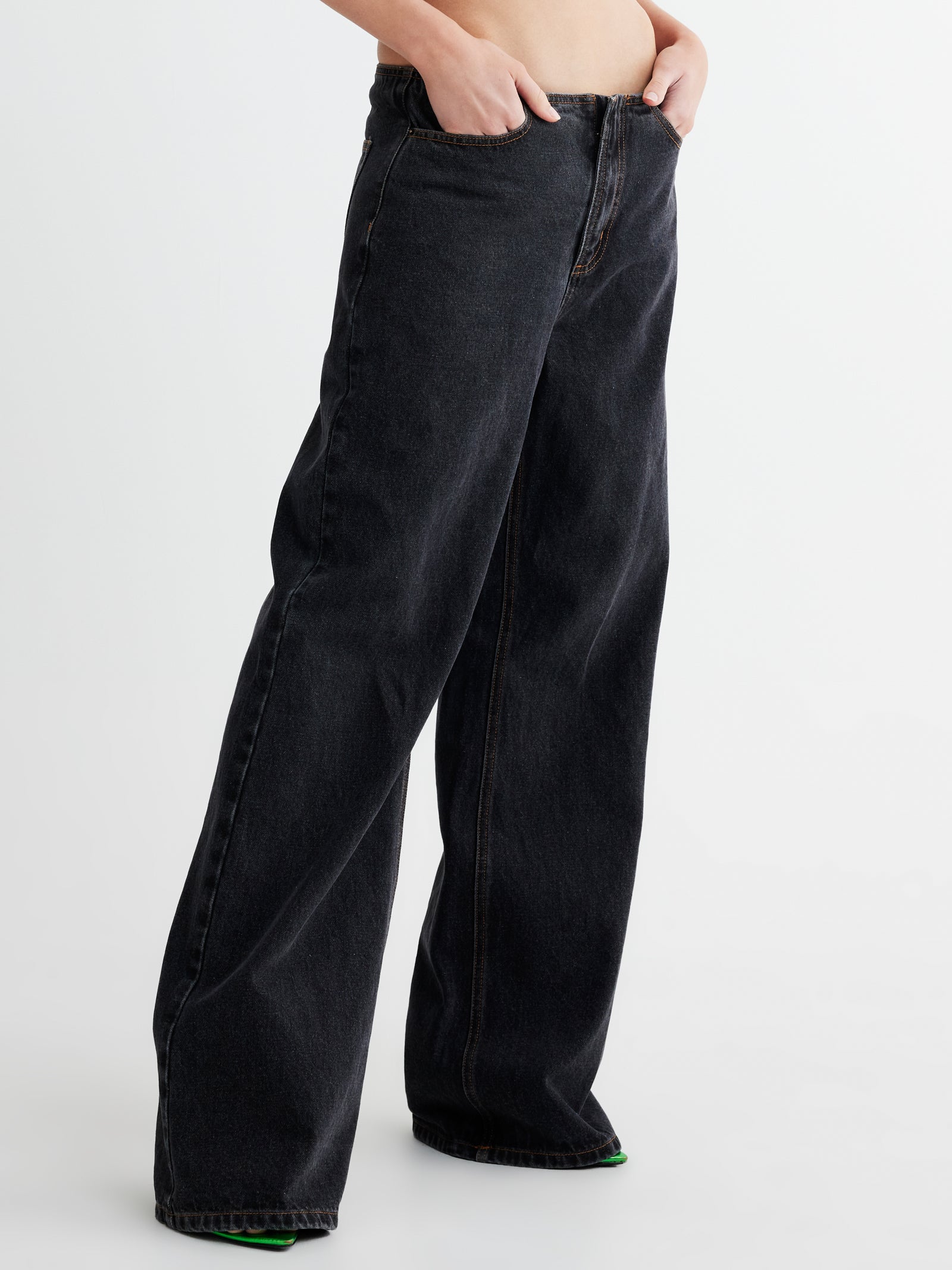 Practical Magic Jeans in Charcoal Denim