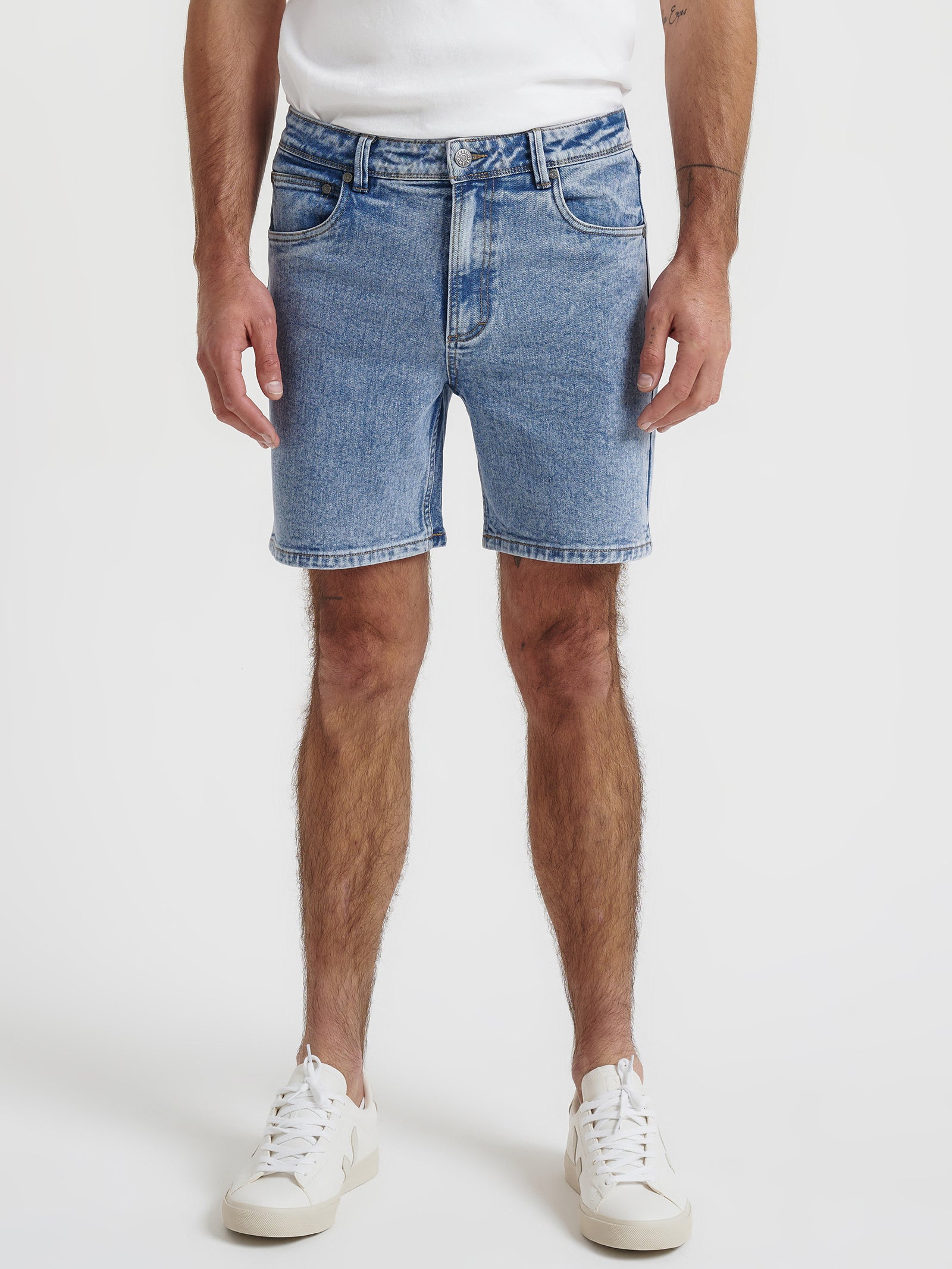 Colt Relaxed Denim Shorts in Classic Blue